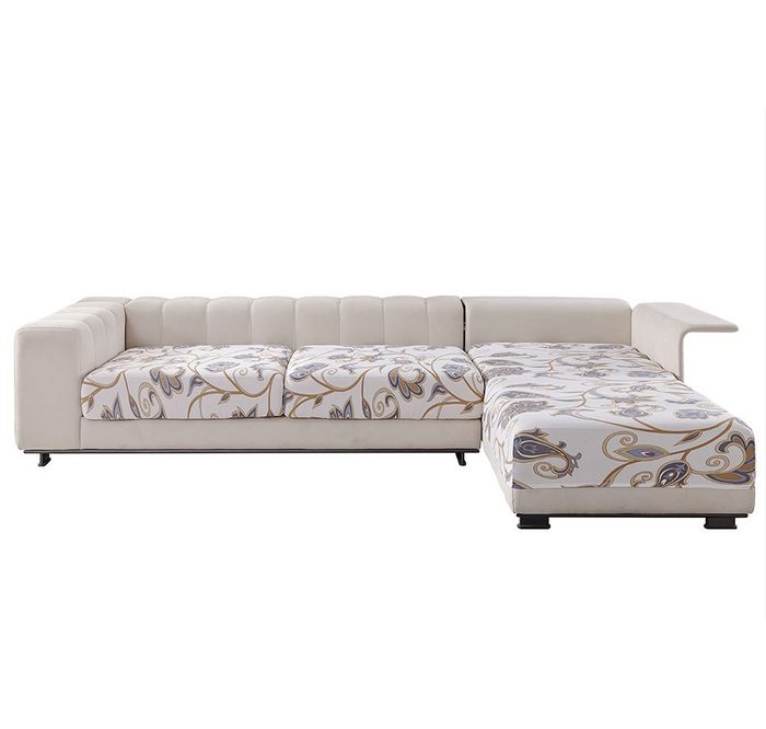 Sofahusse Spandex Stretch Sofa Sitzkissen Abdeckung Floral gedruckt Sunicol mit elastischer Unterseite