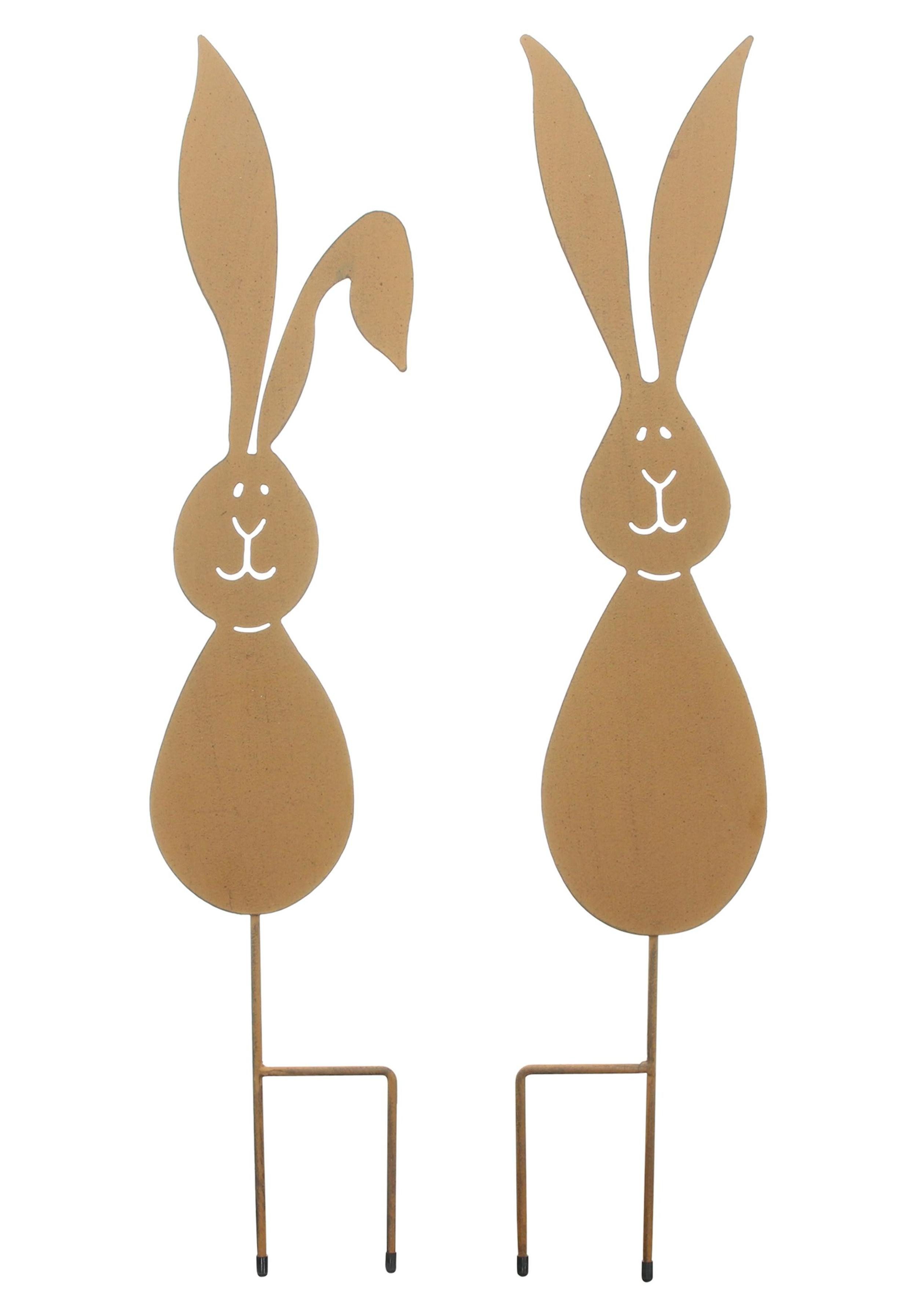 Osterhase Gartenstecker "Hase", 2er Set