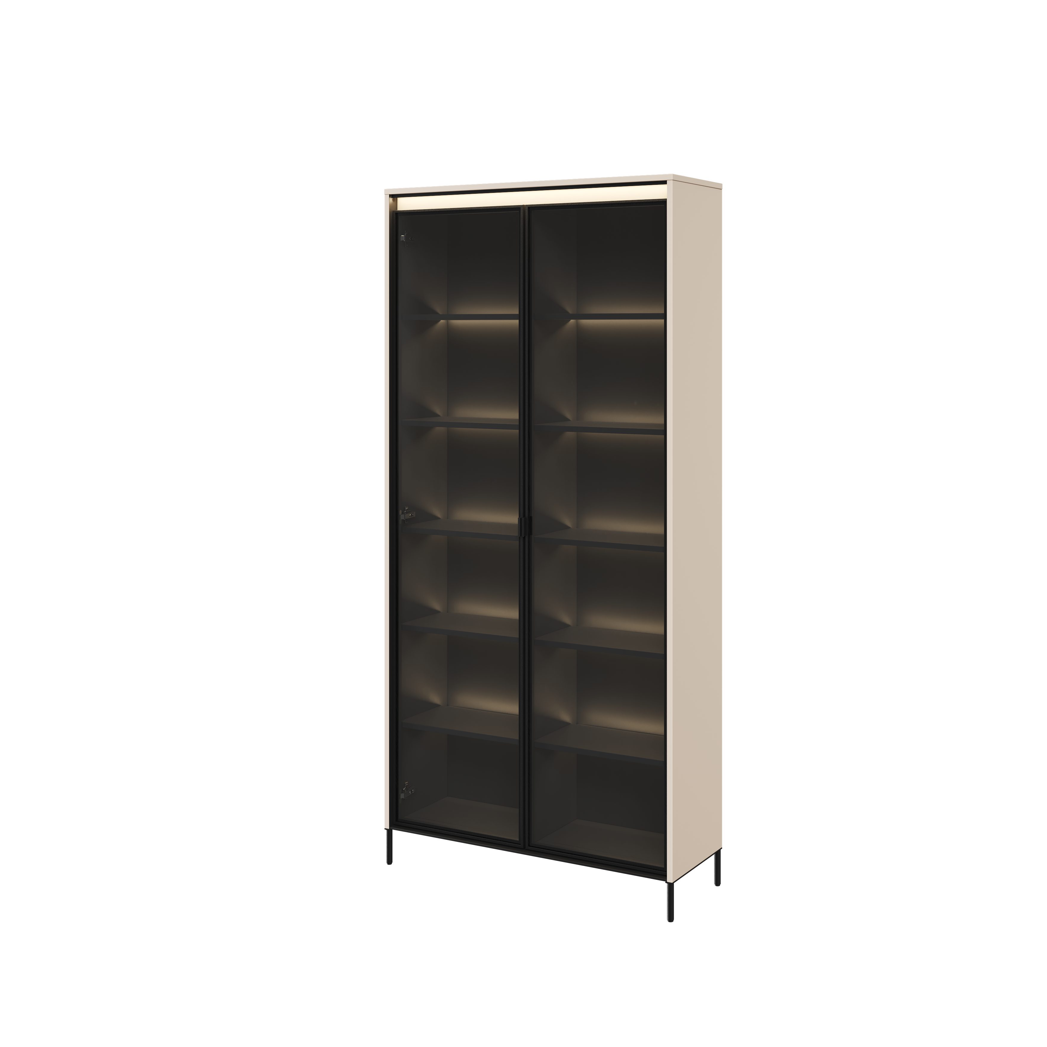 yourhouse24 Vitrine TREND TR-07 mit Soft-Close-Funktion Gehärtetes Glas