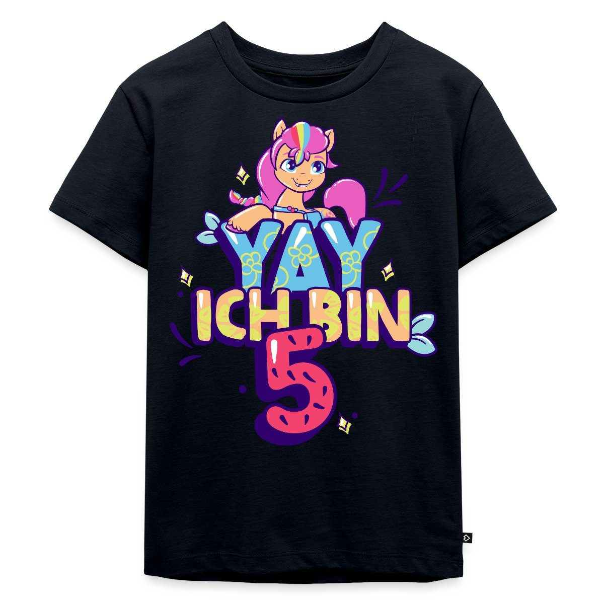 T-Shirt My Little Pony Yay Ich Bin 5 Geburtstag Outfit Kinder Premium T-Shirt