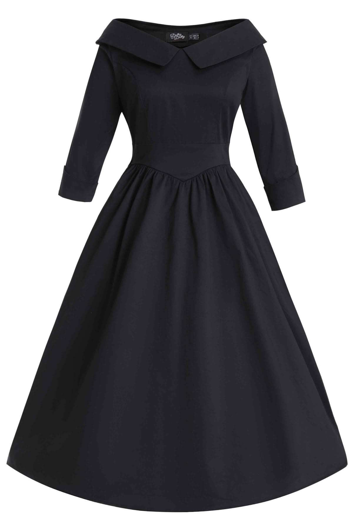 Dolly and Dotty A-Linien-Kleid Ruth Schwarz Vintage Retro Rockabilly günstig online kaufen