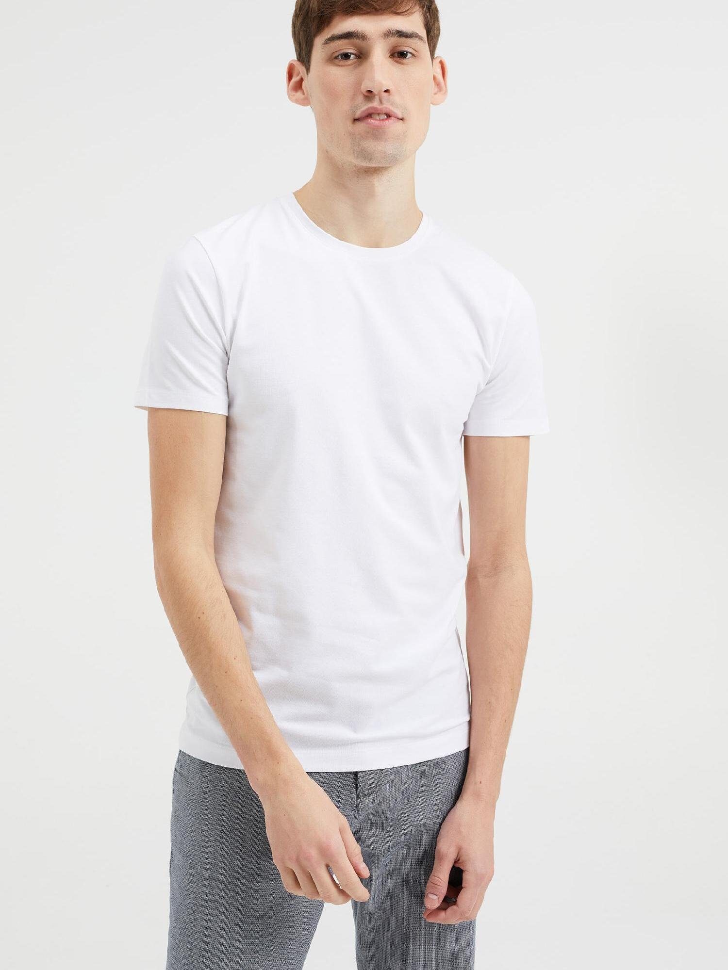 WE Fashion (1-tlg) T-Shirt Weiß