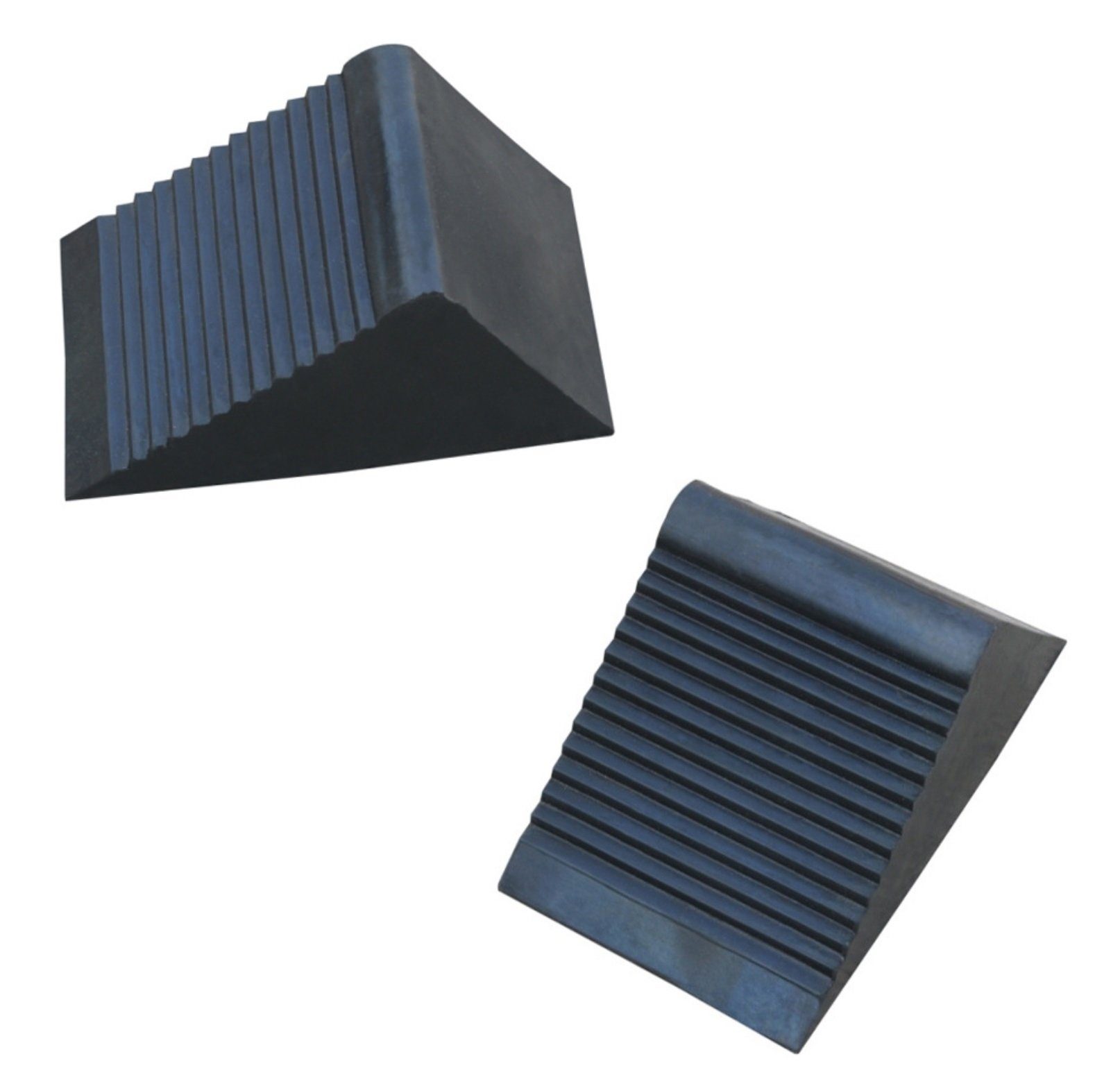 BAYLI Sicherheitskeil 2er Set Unterlegkeile für Anhänger, 12,5cm x 7,5cm x 6cm Gummi Bremsk