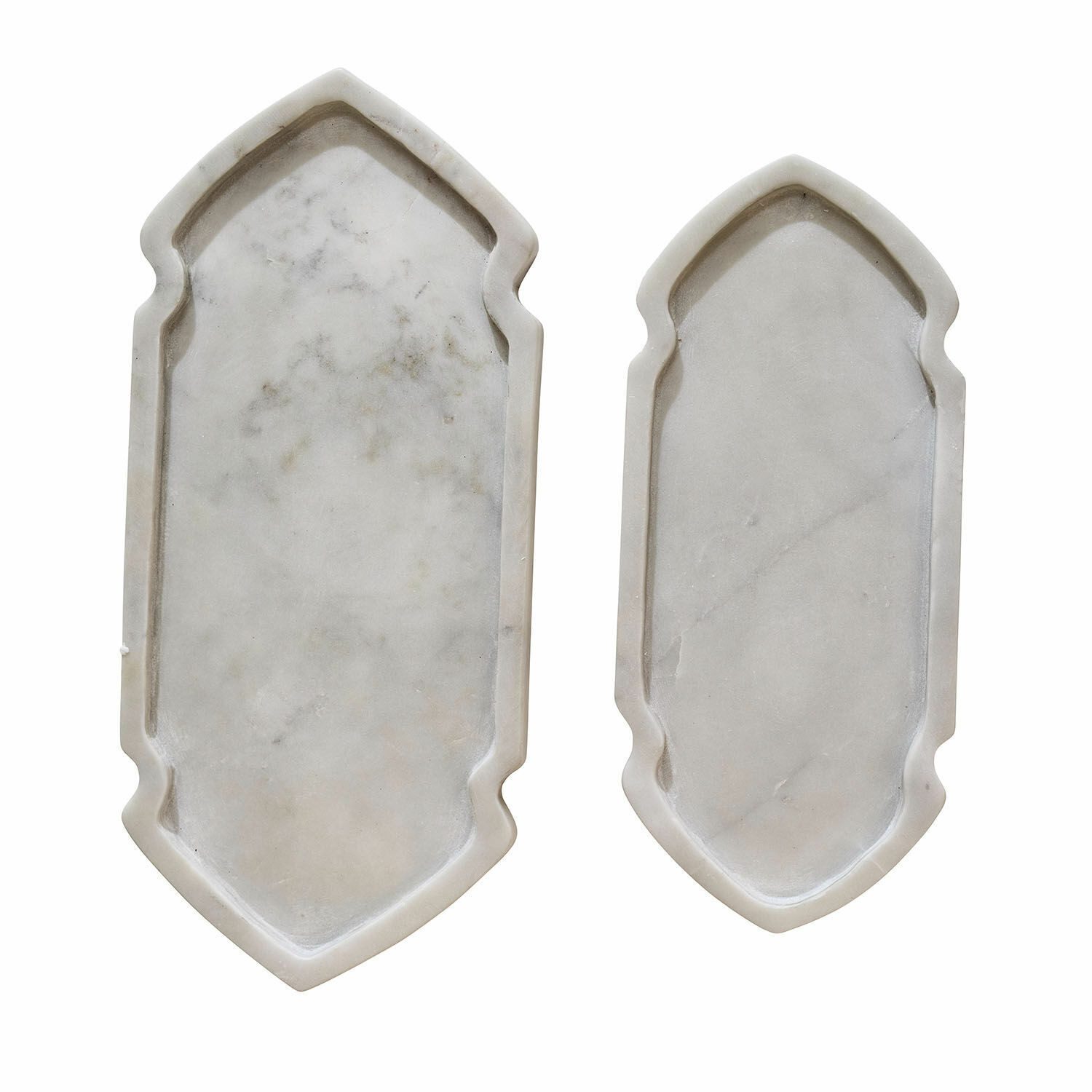 Mirabeau Tablett Tablett 2er Set Zafrina creme, Marmor