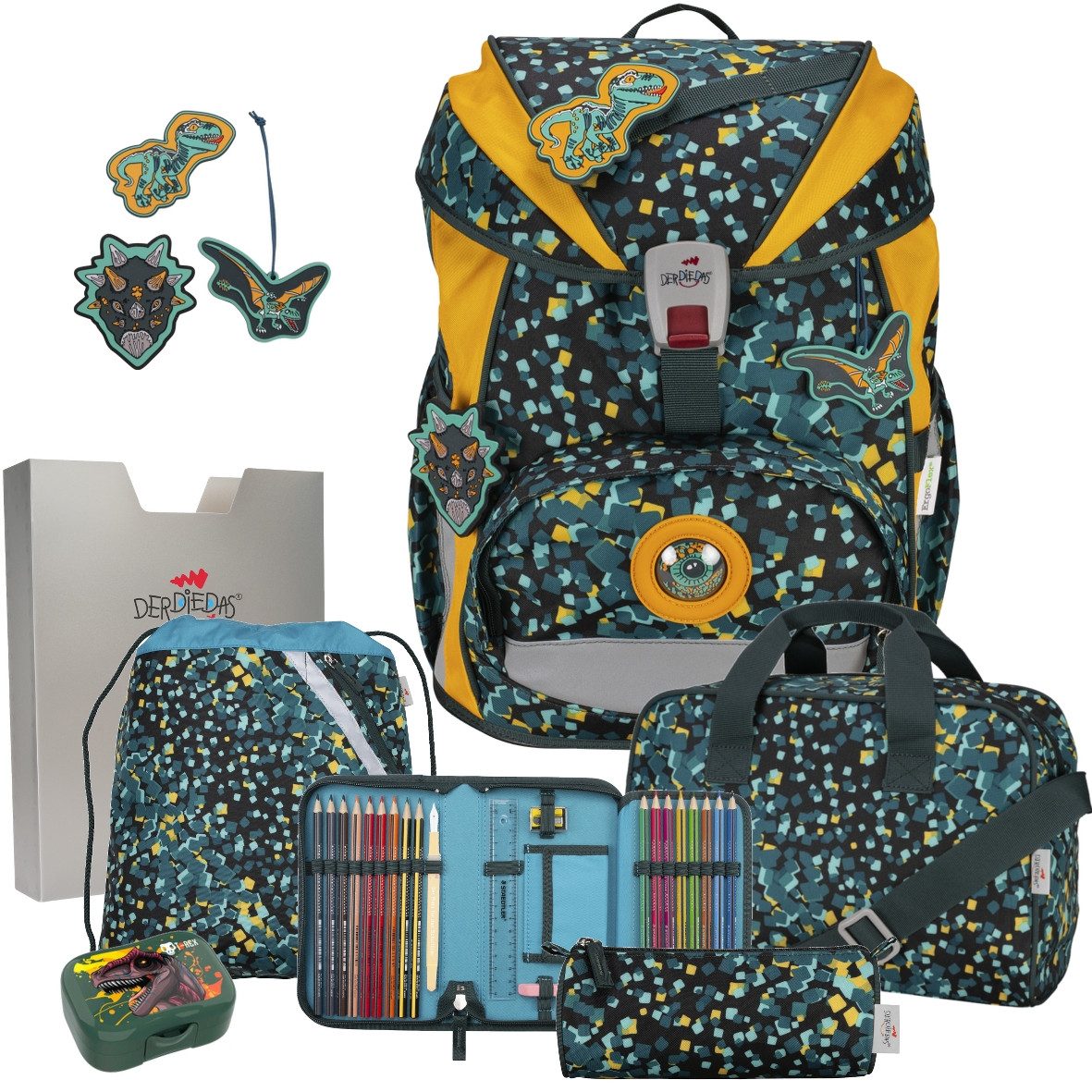 DerDieDas® Schulranzen Jungen 1.Klasse ErgoFlex Light in unterschiedlichen Sets