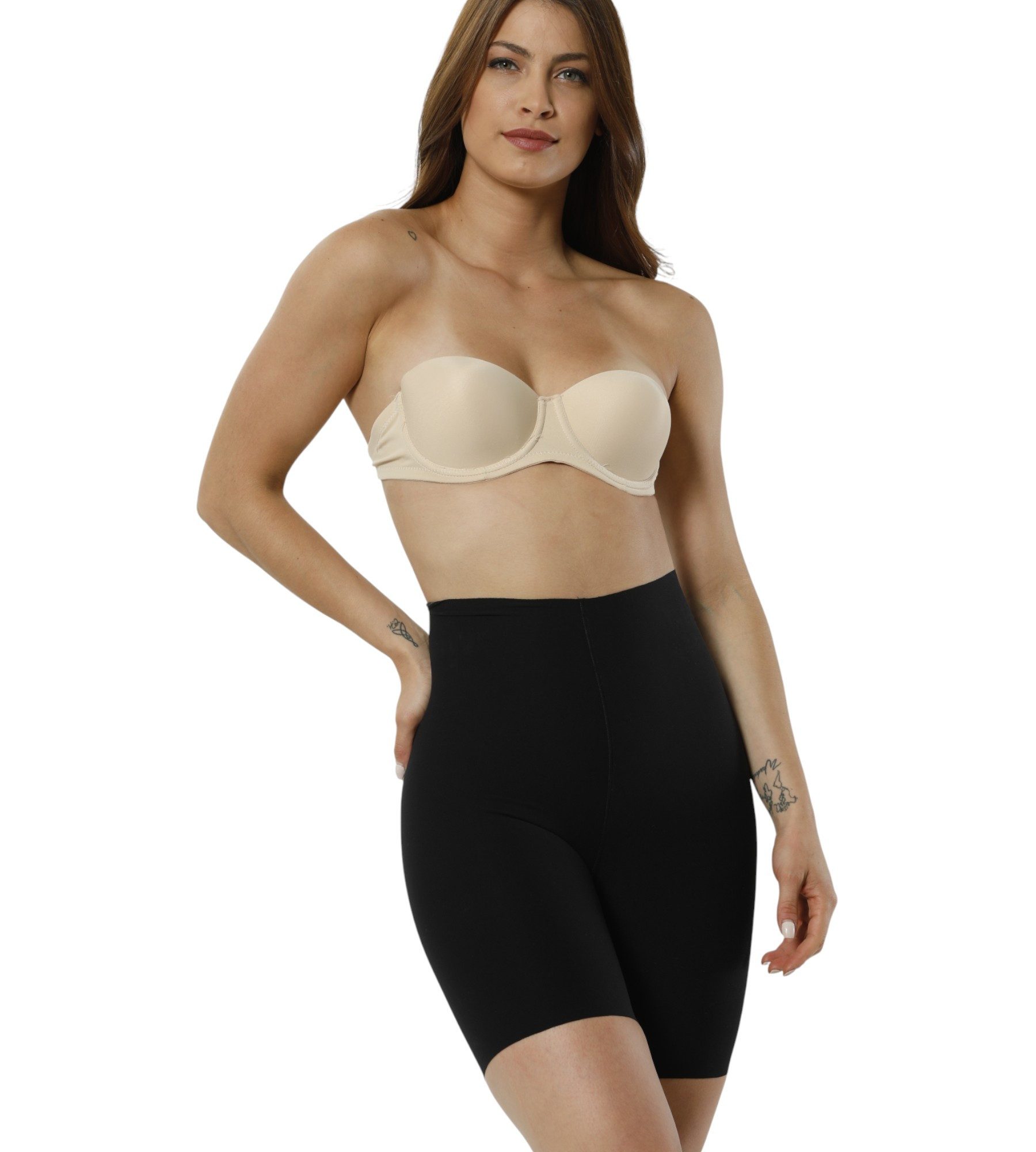 Formangel Miederhose figurformend mit hoher Taille – Shaping Short Corsage, Taillenshaper (1-St) hoher Bund, Silikonbund, nahtlos