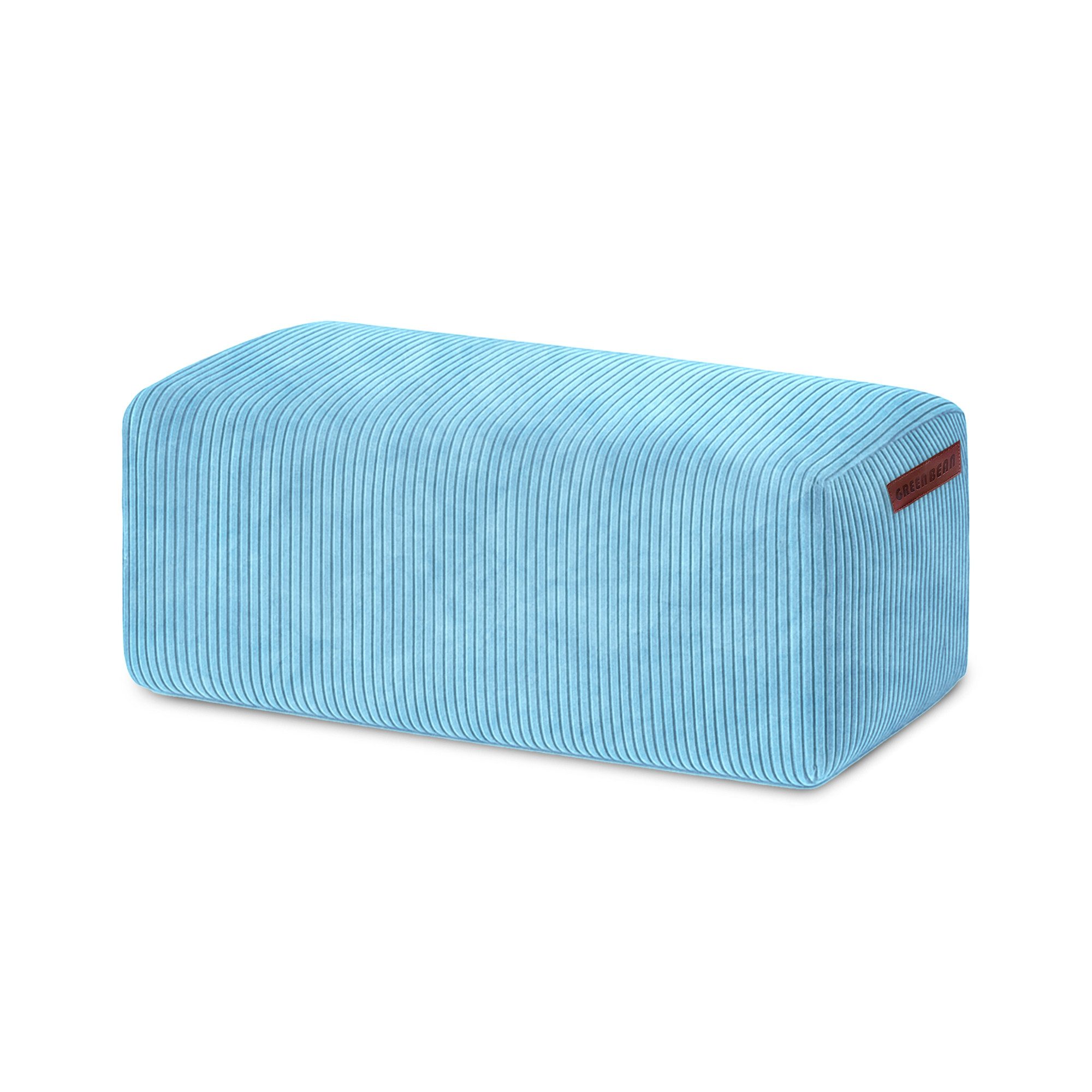 Green Bean Pouf Ottomane Cord (Indoor Sitzhocker Sitzkissen Fußhocker Relax-Sessel, Made in Germany), die ideale Ergänzung zum Sitzsack