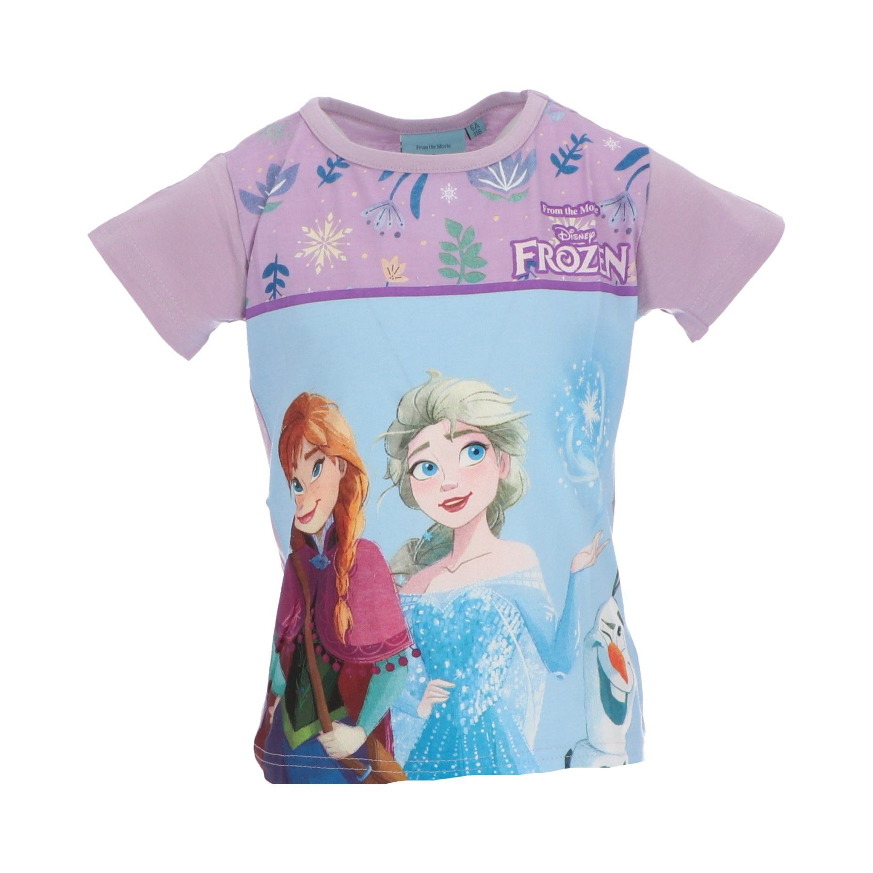 Disney Frozen T-Shirt Frozen kurzärmeliges Kinder T-Shirt aus Baumwolle mit Print