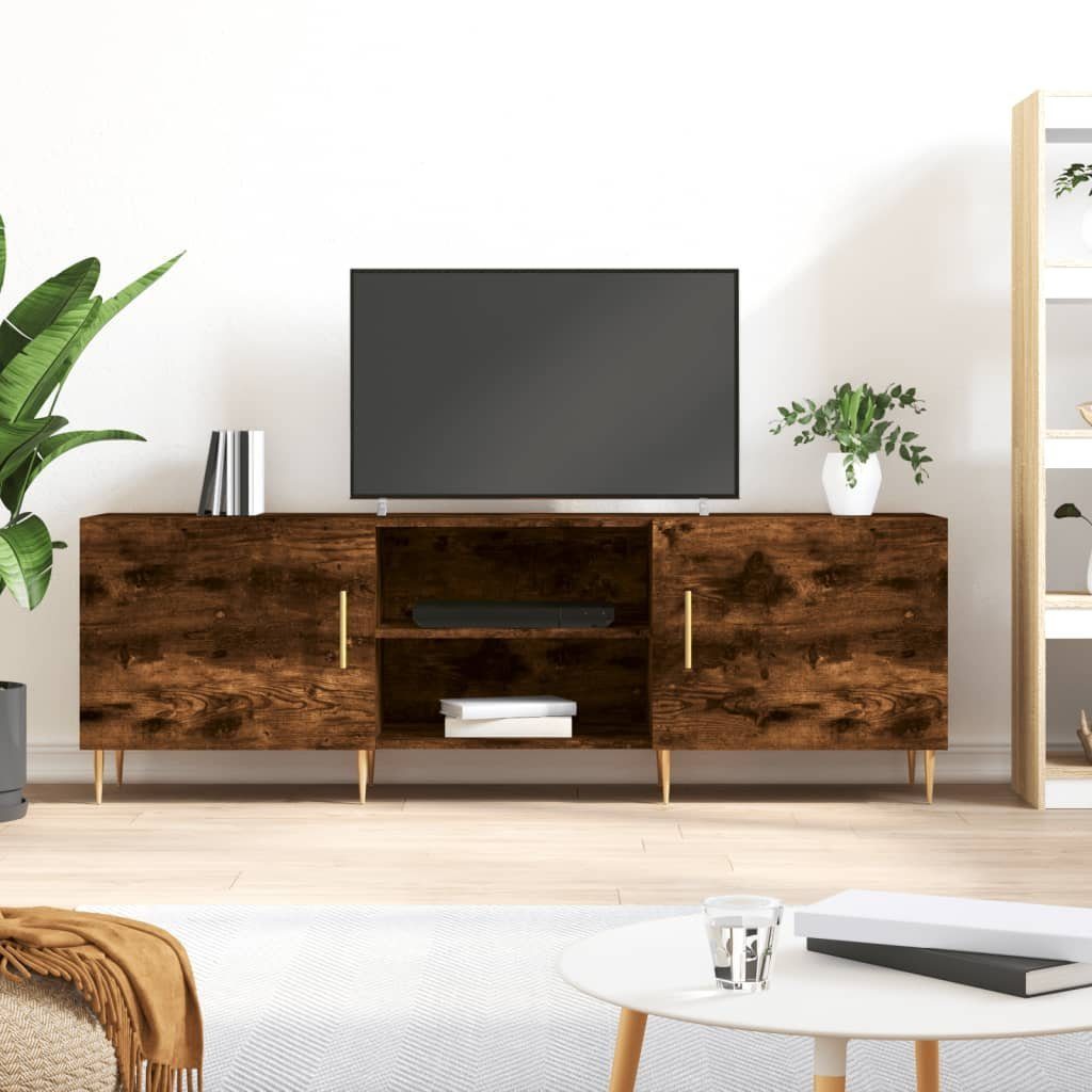 furnicato TV-Schrank Räuchereiche 150x30x50 cm Holzwerkstoff