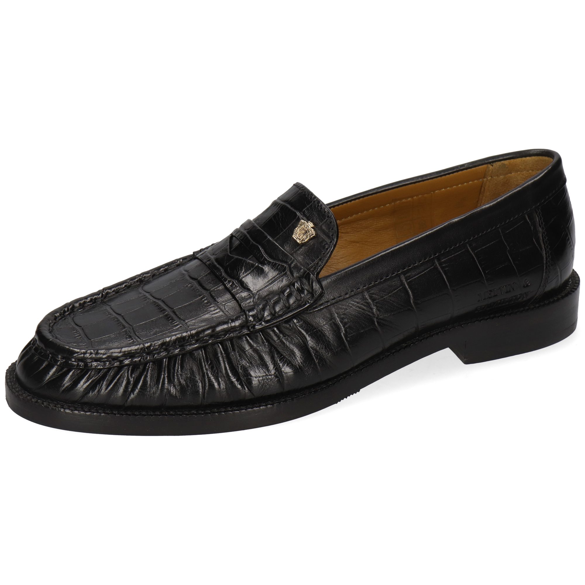 Melvin & Hamilton Kamilla 1 Leder-Loafers für Damen Loafer Flache Absätze, Echtes Leder, Vegetabile Gerbung