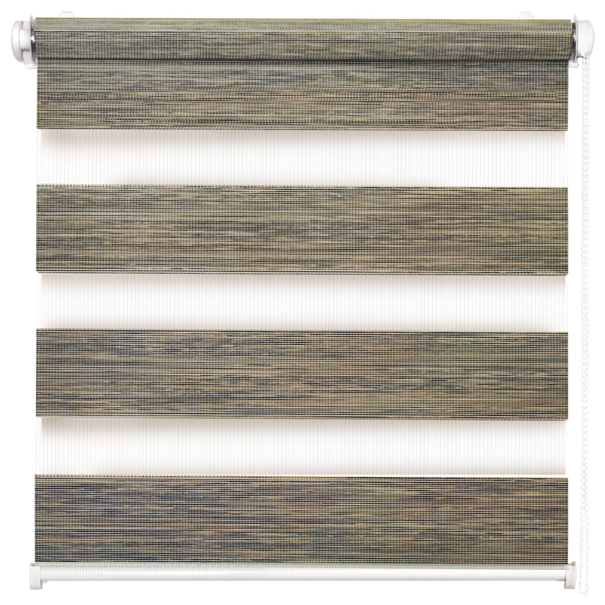 Doppelrollo Fensterrollo Duo-Rollo Klemmfix, Rikmani, Klemm- oder Schraubmontage, Moderne Optik, Klemm- oder Schraubmontage, Sicht- und Sonnenschutz