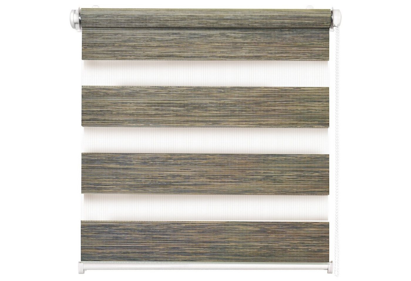 Doppelrollo Fensterrollo Duo-Rollo Klemmfix, Rikmani, Klemm- oder Schraubmontage, Moderne Optik, Klemm- oder Schraubmontage, Sicht- und Sonnenschutz