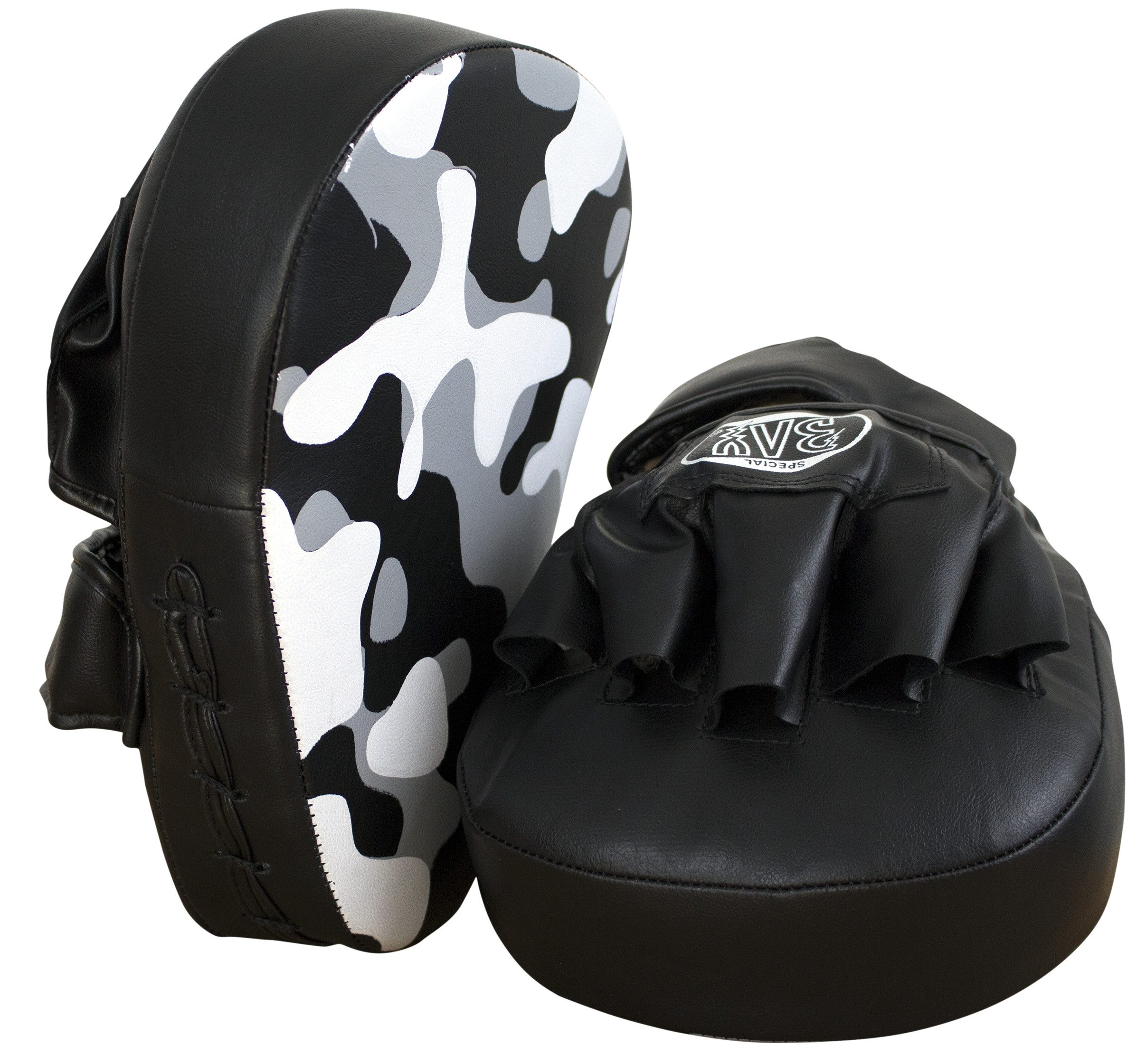 BAY-Sports Pratze PU Ergo Camouflage Handpratzen Trainerpratzen Boxen Kickboxen MMA, Paar, Trainieren wie die Profis!