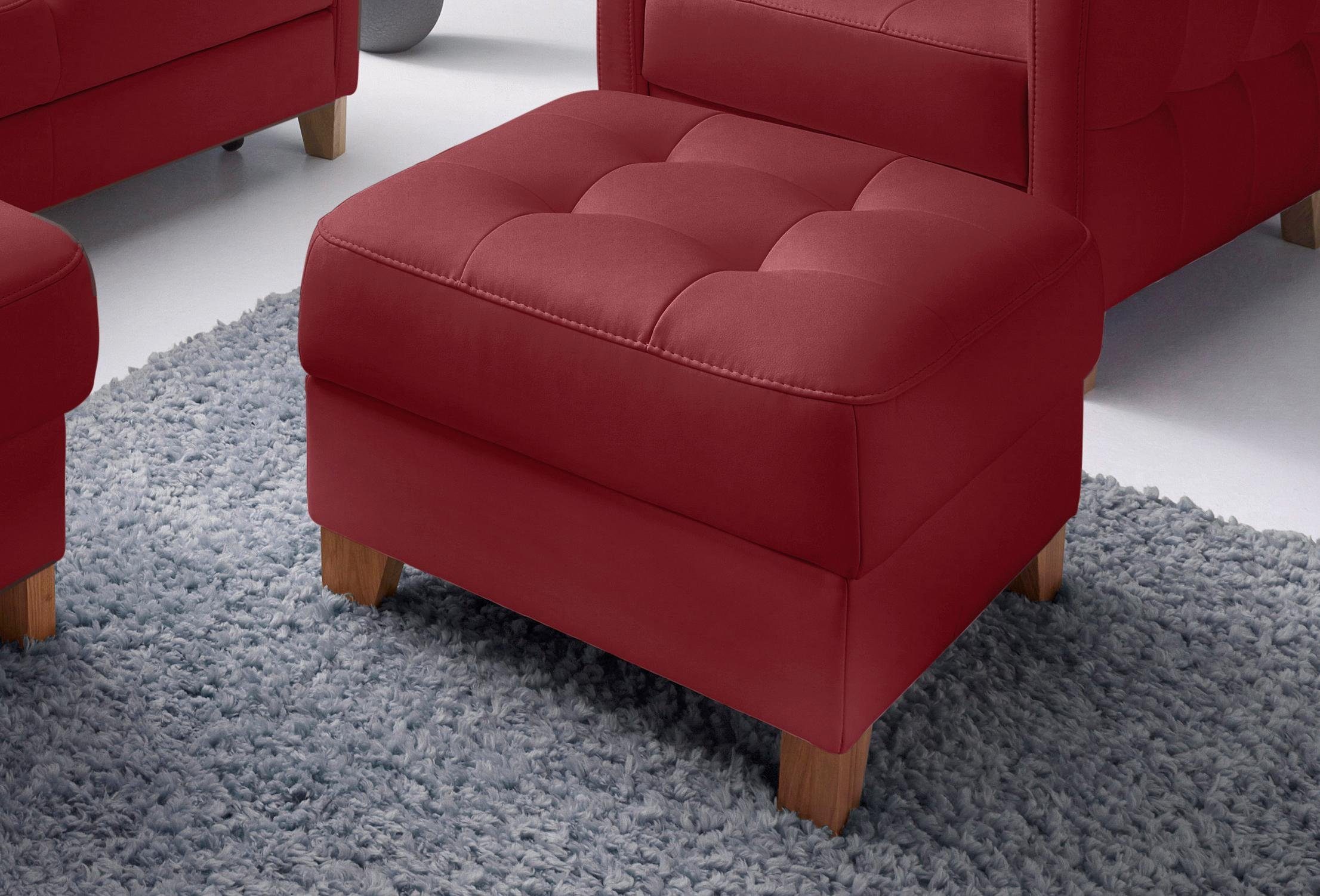 exxpo - sofa fashion Hocker Elio bequemer Sitzkomfort und aufwendiger Detailverarbeitung, mit Staufach unter der Sitzfläche