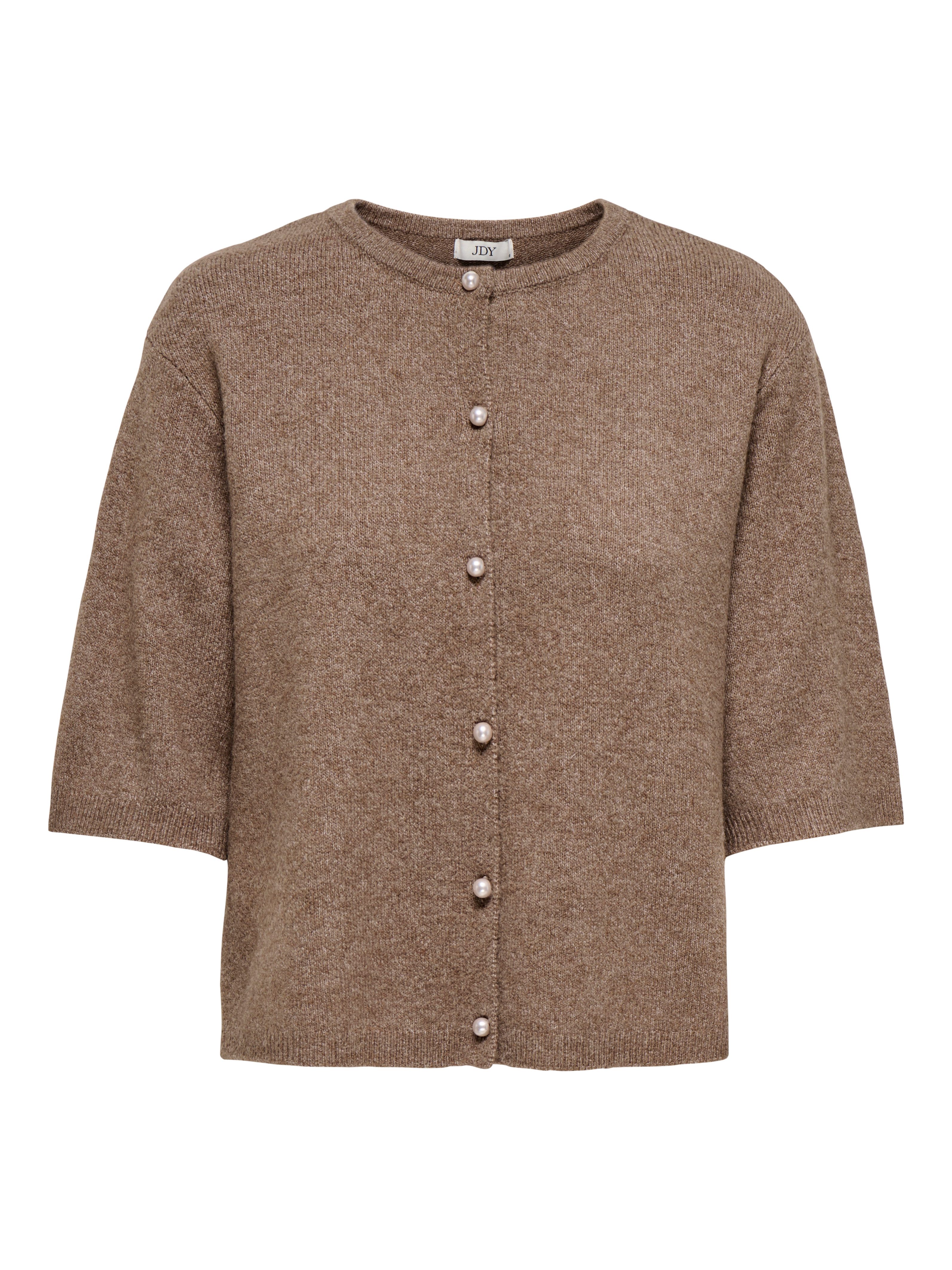 JDY Strickjacke JDYRUE LIFE 2/4 PEARL CARDIGAN KNT Materialmix