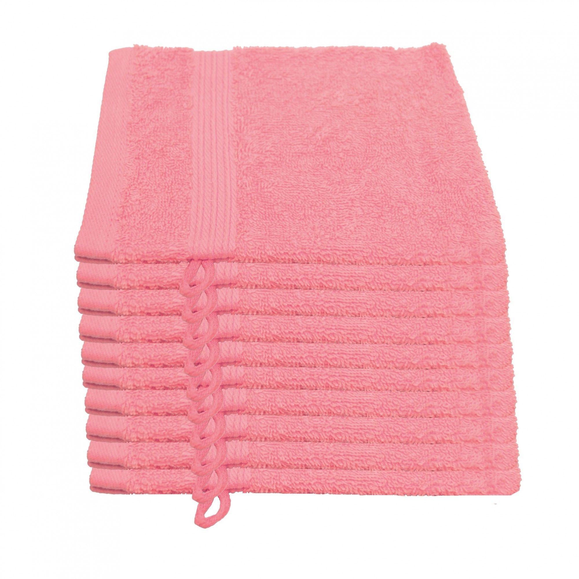 Julie Julsen Waschhandschuh 10-Waschhandschuh-Rosa-Waschhandschuh 15 x 21 cm, (10-St)
