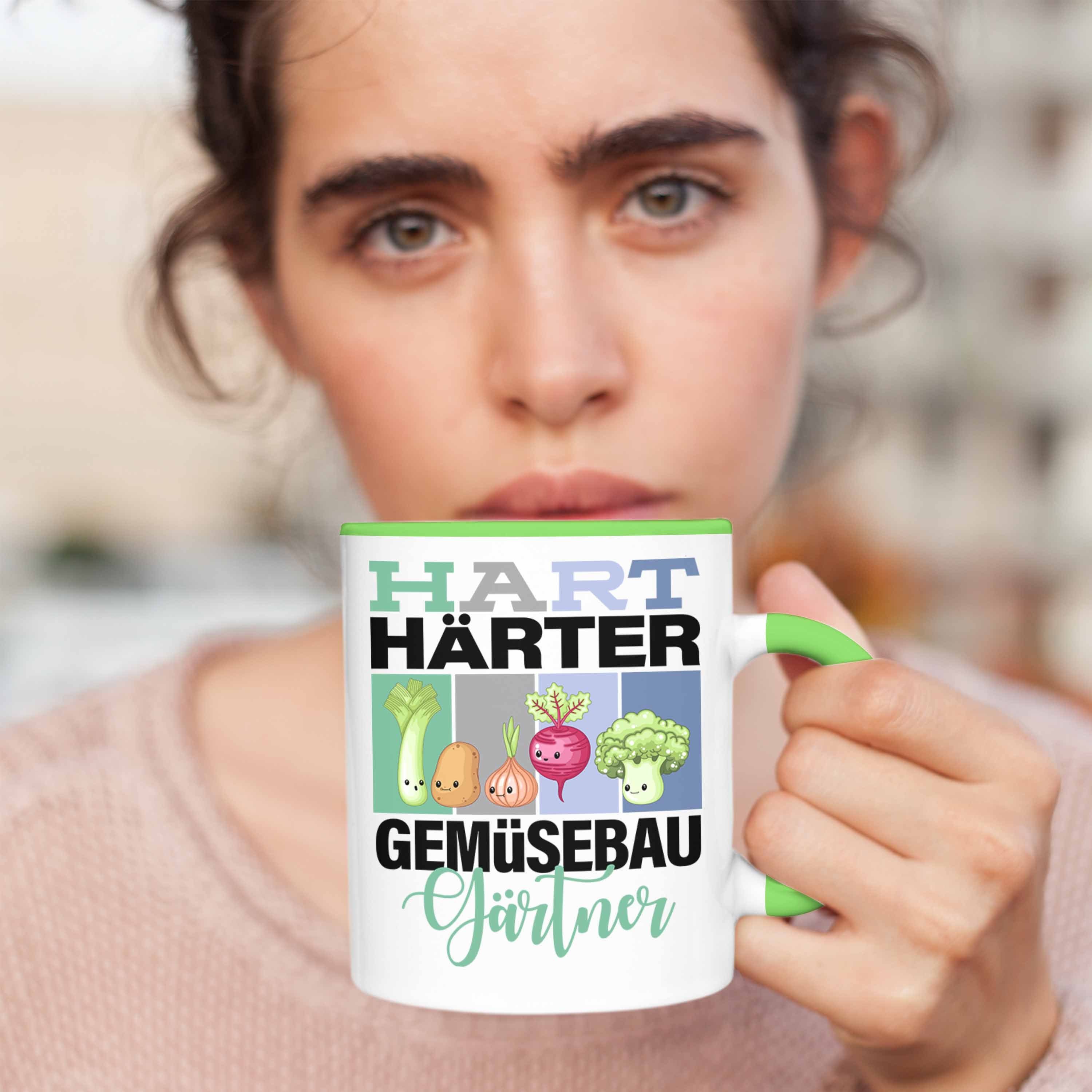 Geschenkidee Spruch für Tasse Gemüsebaugärtner Lustige Grün Härter Trendation "Hart Tasse Ge
