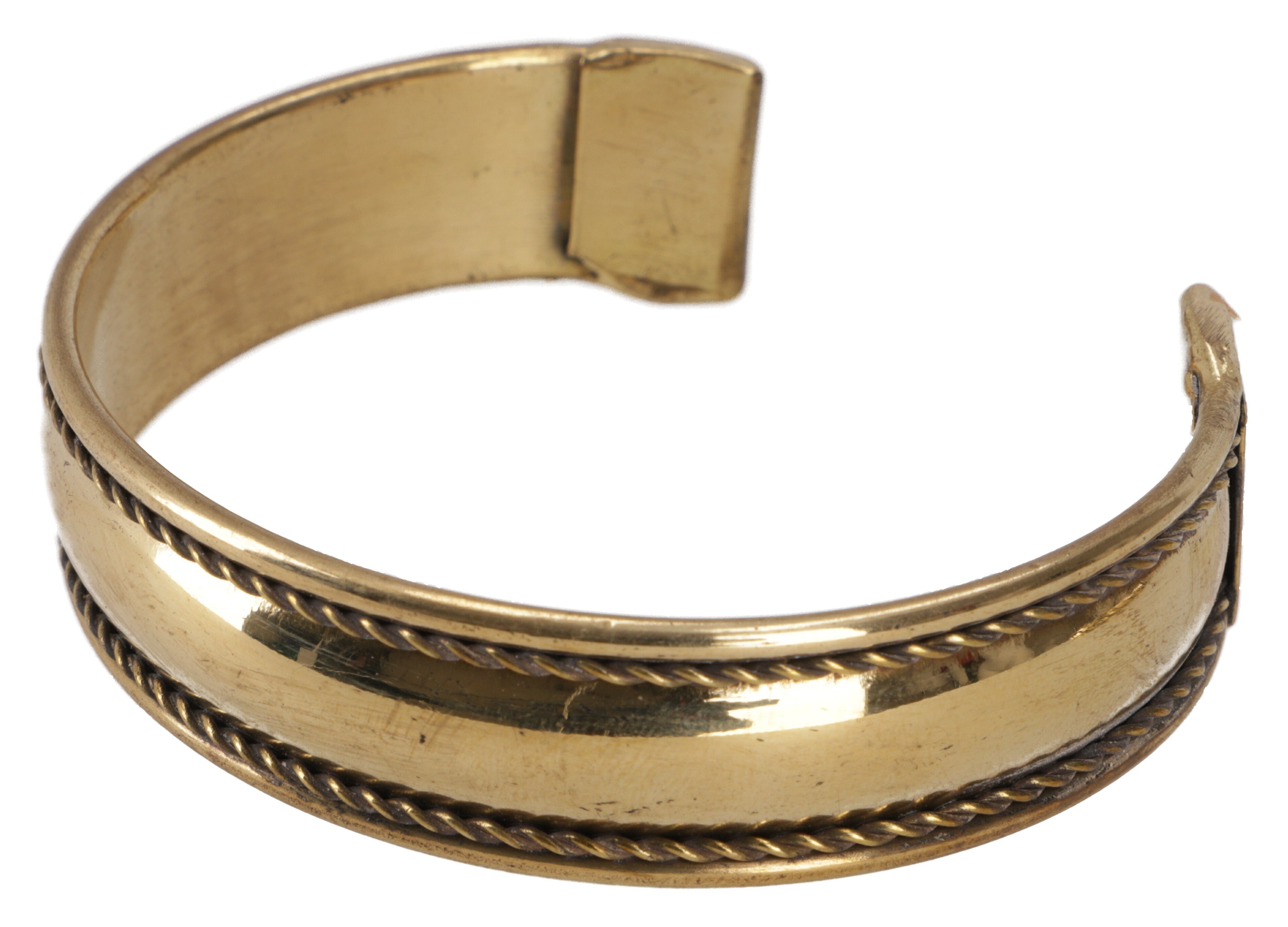 Guru-Shop Armreif Tibet Armreifen, goldfarbener Boho Ethno.. günstig online kaufen