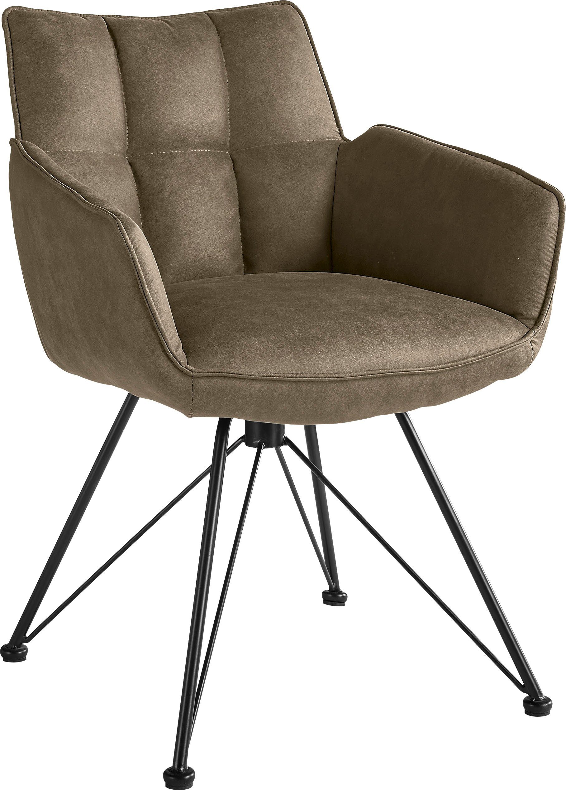 set one by Musterring Armlehnstuhl Frisco, 2er Set, 2 Farbvarianten, Sitzhöhe 50 cm