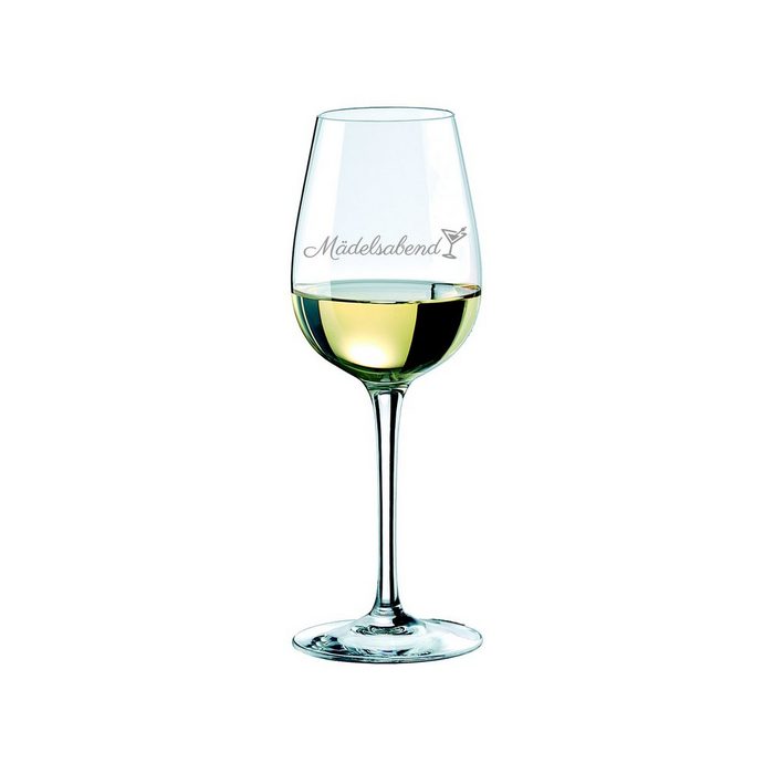 KS Laserdesign Weinglas mit Gravur -Mädelsabend- Glas Lasergravur