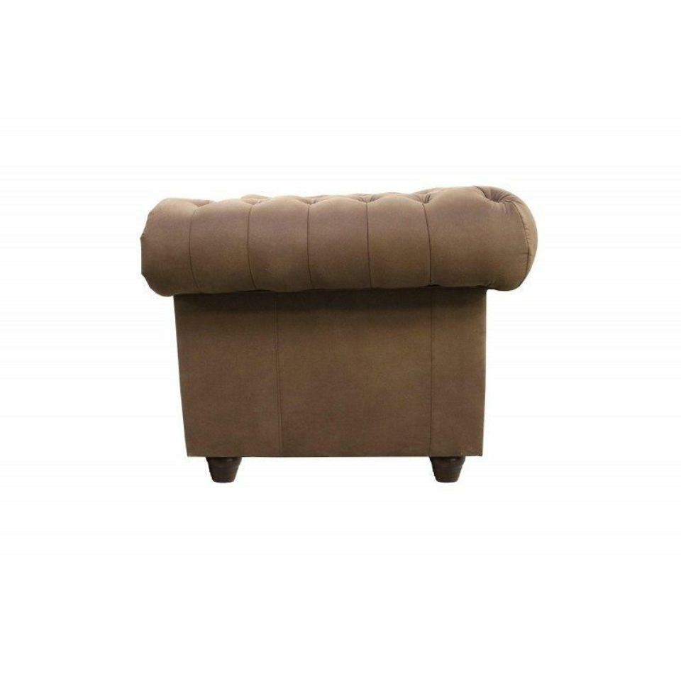 JVmoebel Sofa, Chesterfield Couch Leder Sofas Sitzer 3+1 Sofagarnitur Polster
