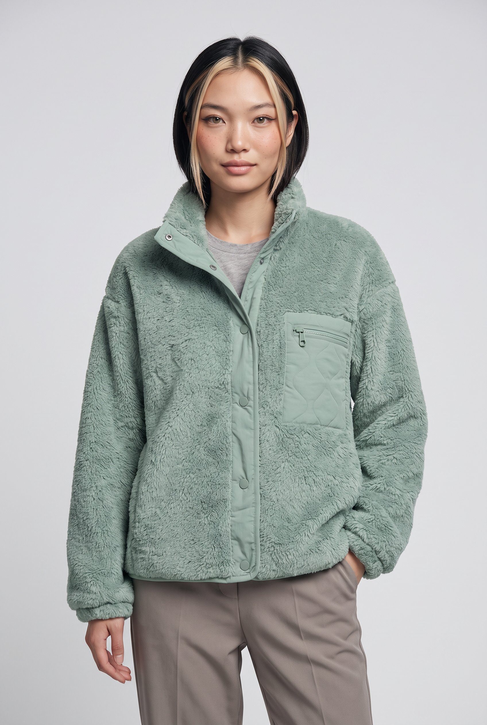 ONLY Plüschjacke ONLCONTACT LIFE OVERSIZED CC OTW Kunstfaser