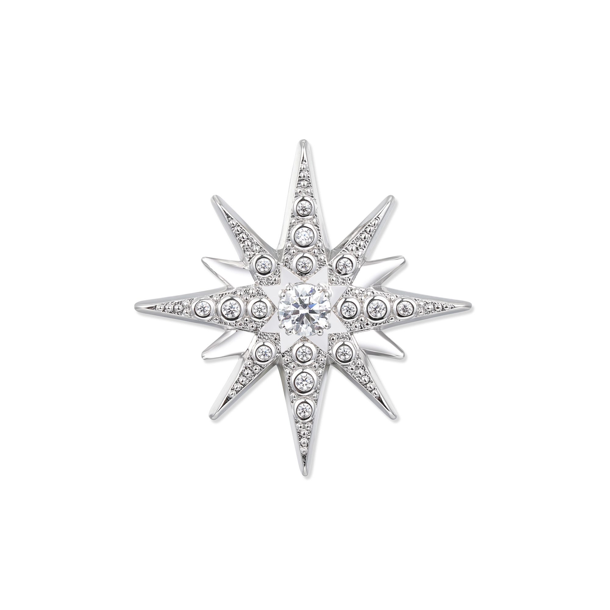Seinerzeit FLORA & FAUNA Kettenanhänger Astra Silver Stern Anhänger (1-tlg), Material: 925 Sterling Silber, rhodiniert mit Emaille