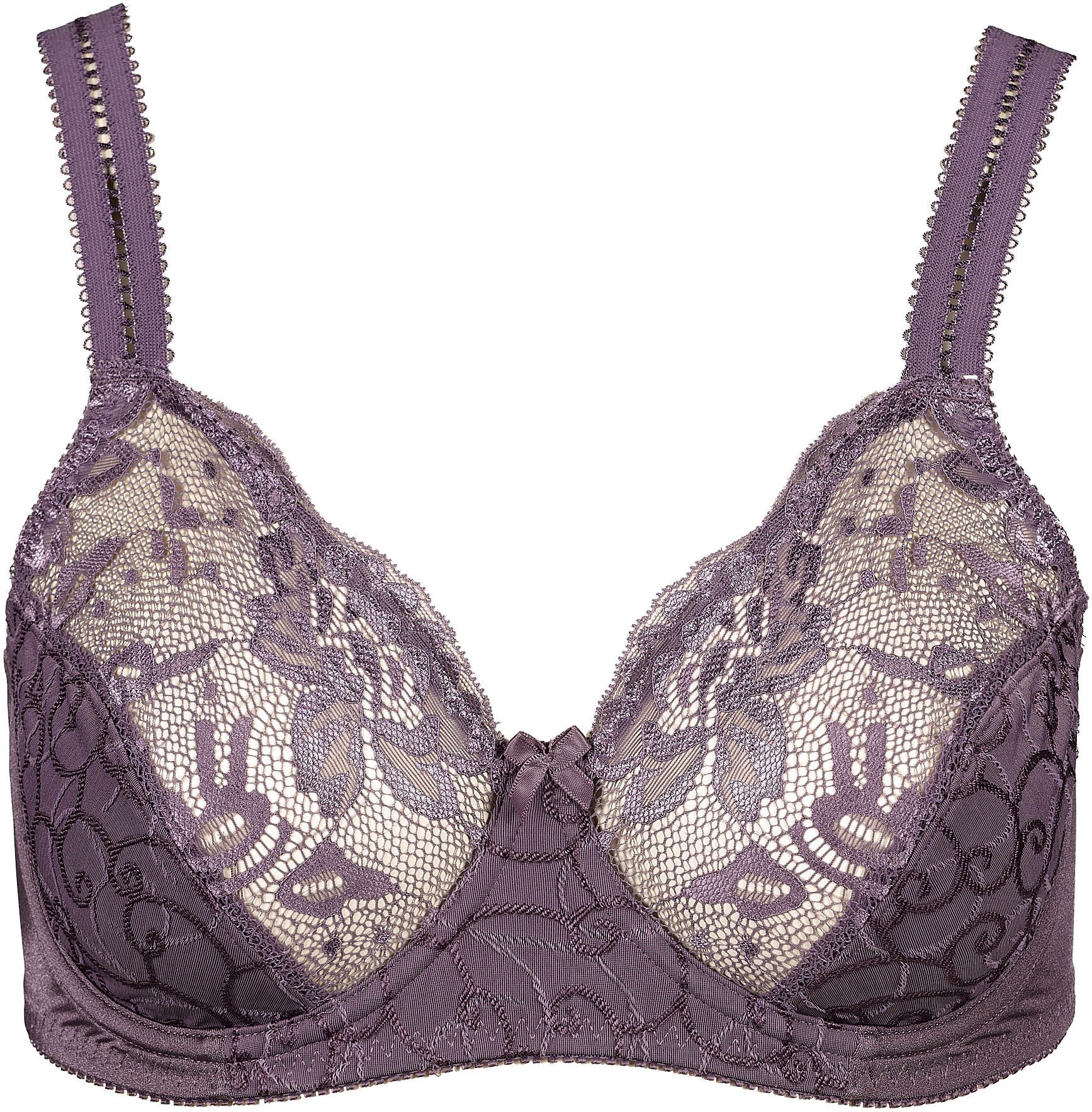 Elbrina Bügel-BH EMBROIDERY breite Träger, ohne Schale, mit Bügel, mit Spitze, feminin