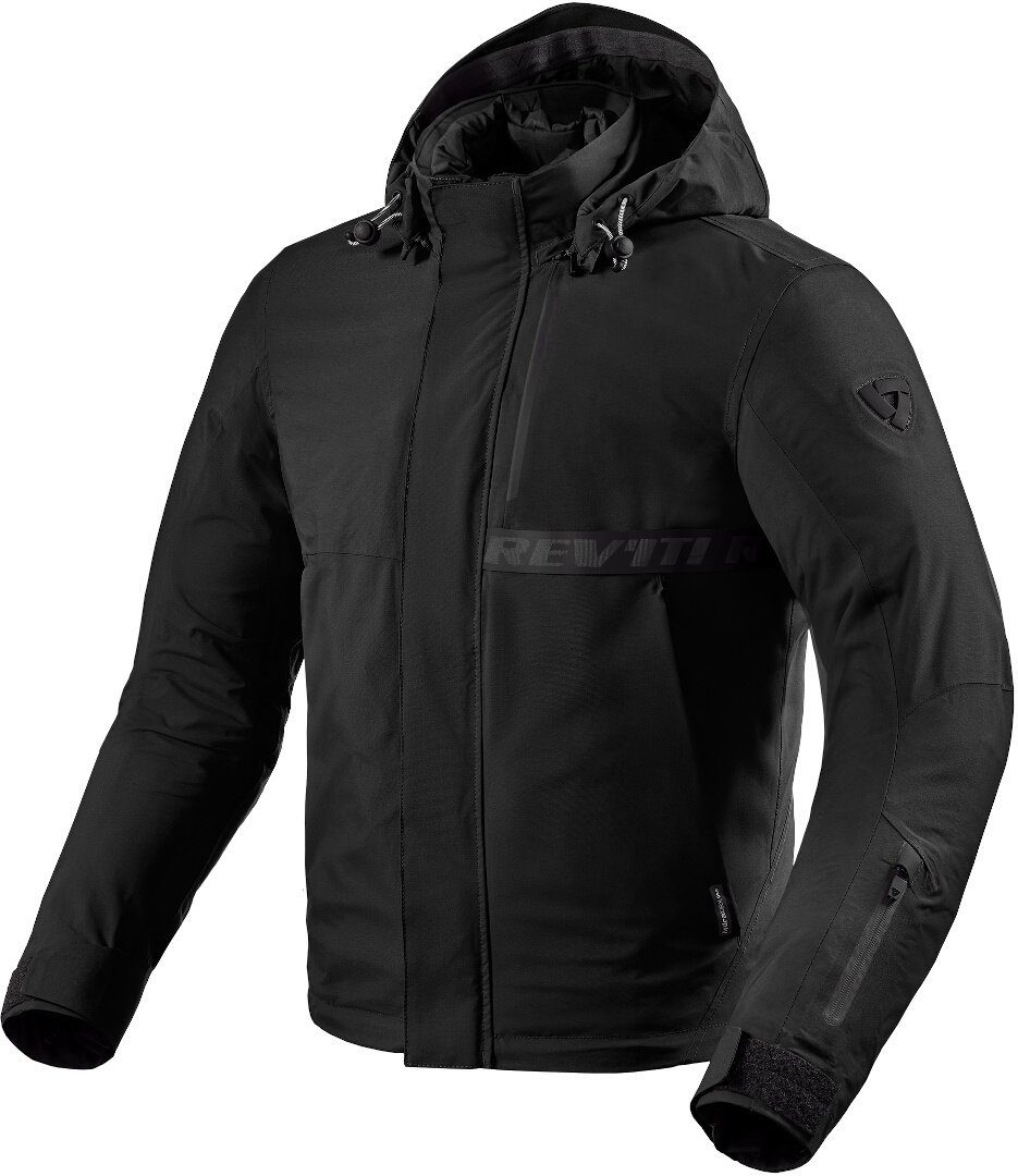 Revit Levante 2 H2O Motorrad Textiljacke – Schwarz, Wasserabweisend, 2XL