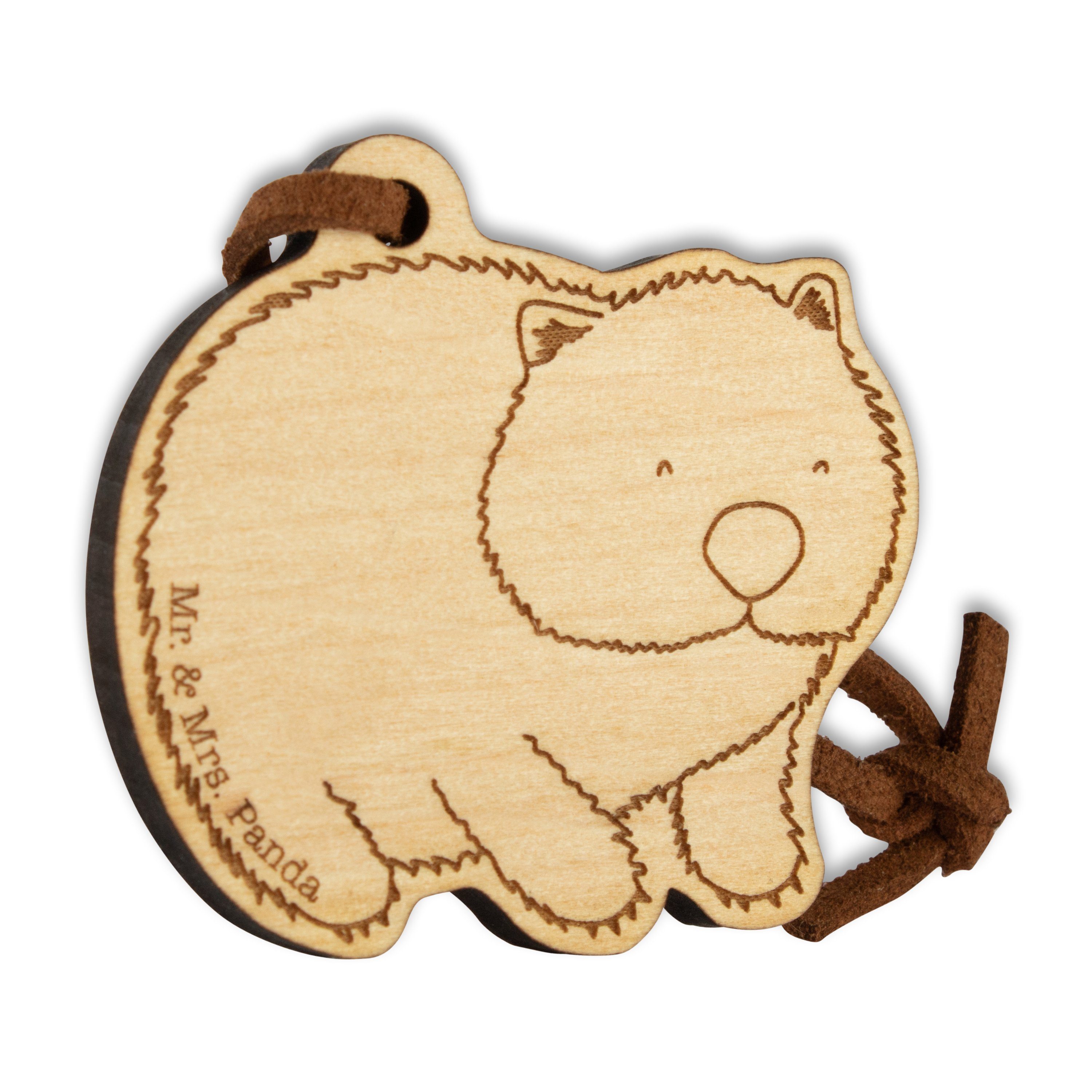 Mr. & Mrs. Panda Schlüsselanhänger Wombat - Geschenk, Das Leben ist schön, lustige Sprüche, Tiere, Austr (1-tlg)