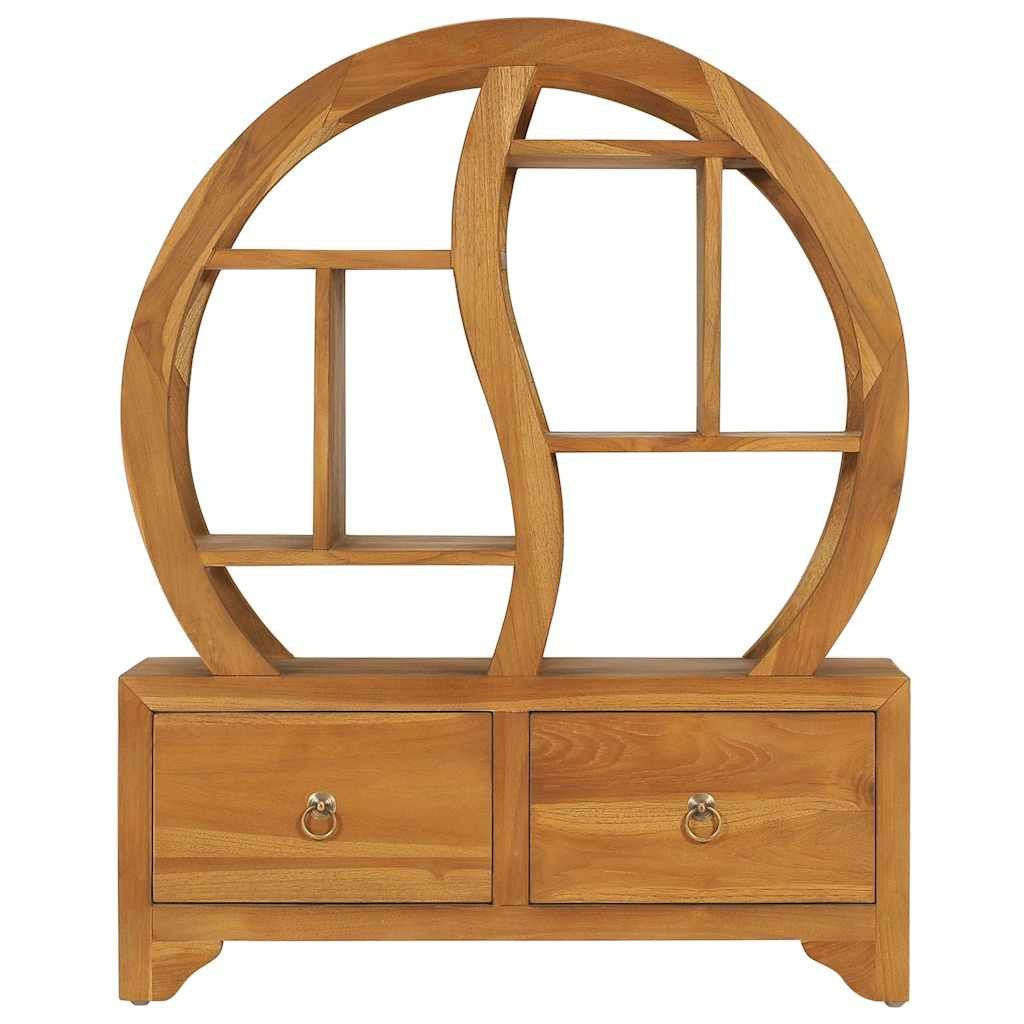 vidaXL Schranksystem Schrank mit Yin-Yang-Regal 68x26x83 cm Massivholz (1-St)