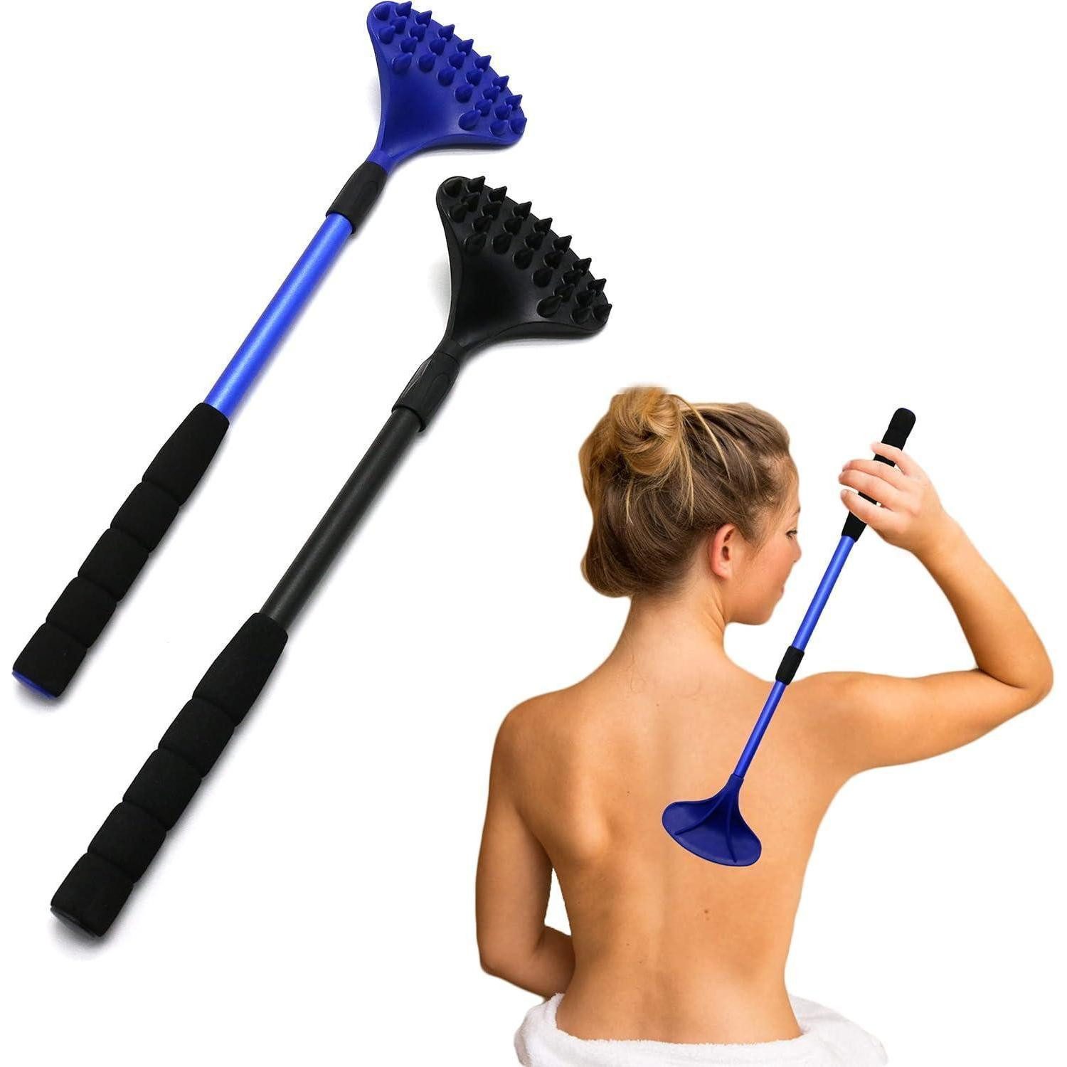 LuxusKollektion Massagegerät 2er Pack Ausziehbarer Scratcher mit starkem ABS-Massagekopf 21-Zoll