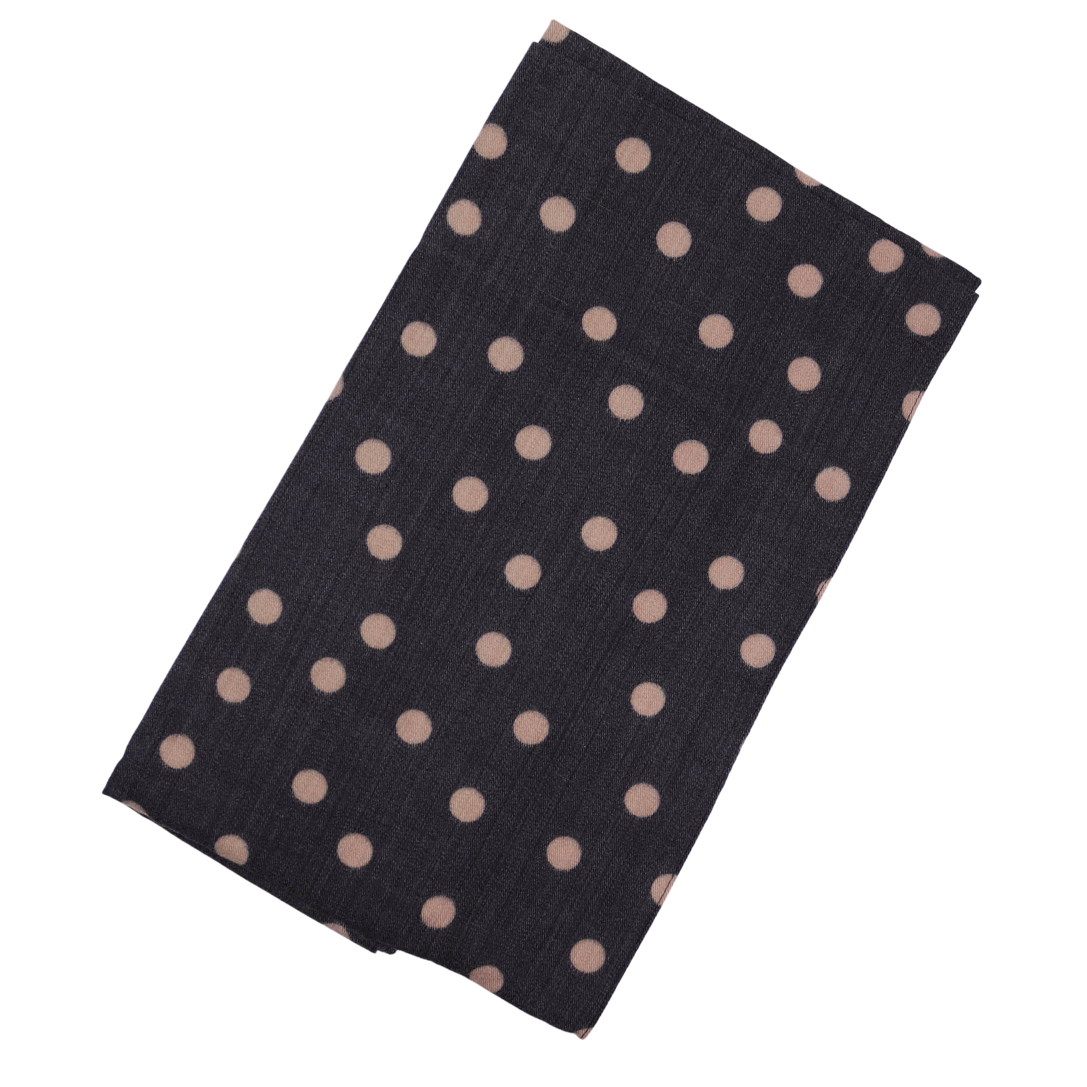 MIRROSI Loop Damen Loopschal 100% Viskose, etwas dickerer Stoff, (ca.160x40cm zweimal um den Hals wickelbar, Neue Kollketion Herbst/Winter 2026), weicher Rundschal mit Punkte-muster ideal für Herbst/Winter