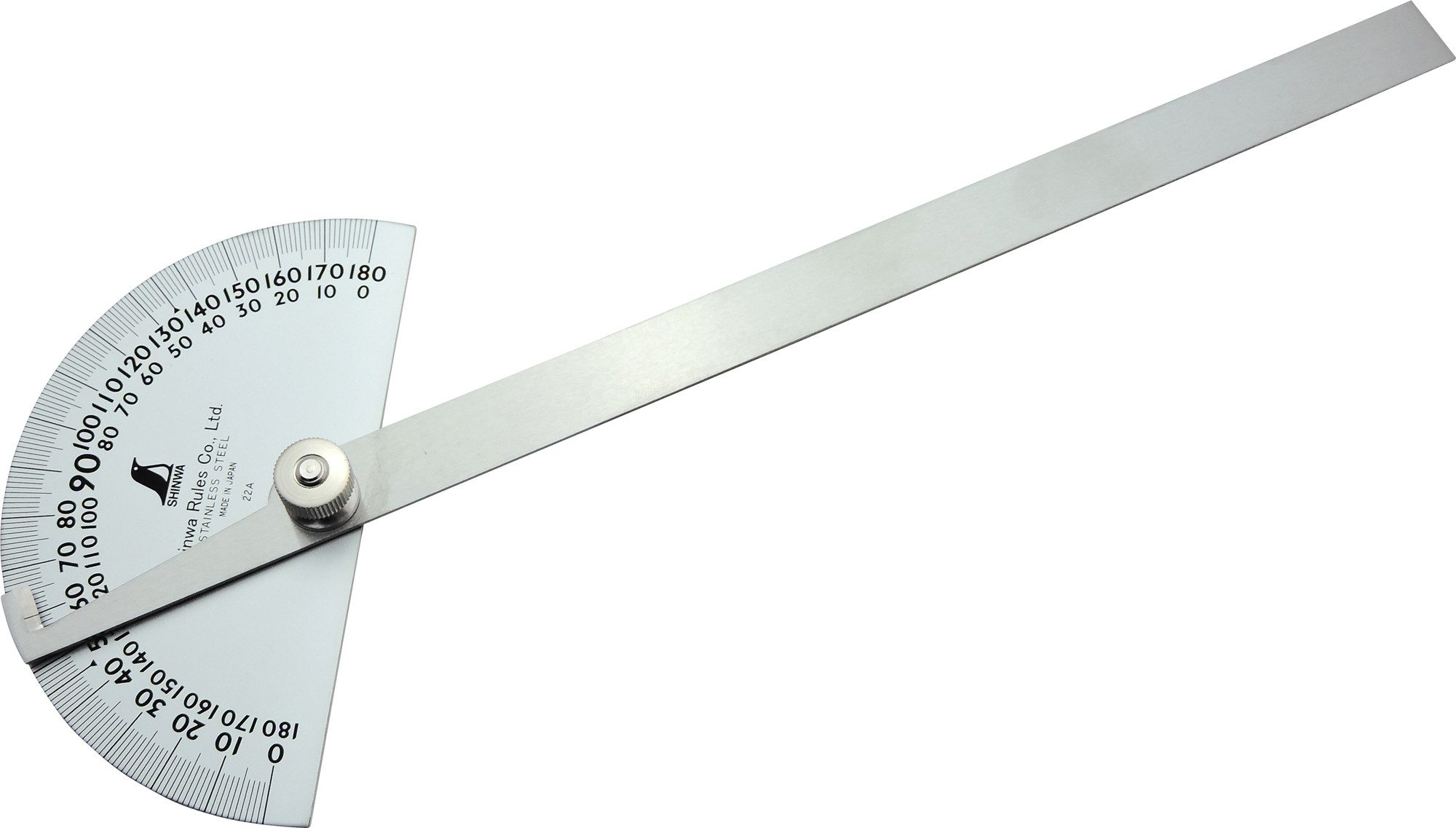 FAMEX Winkelmesser 62774 Shinwa Gradmesser, (120°, 15cm), Made in Japan