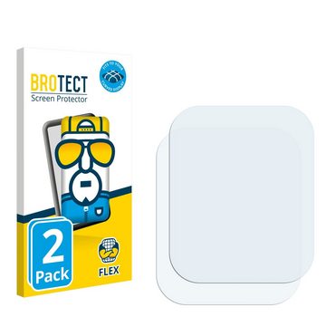 BROTECT Full-Screen Schutzfolie für walkbee Smartwatch 1.83", Displayschutzfolie, 2 Stück, 3D Curved klar