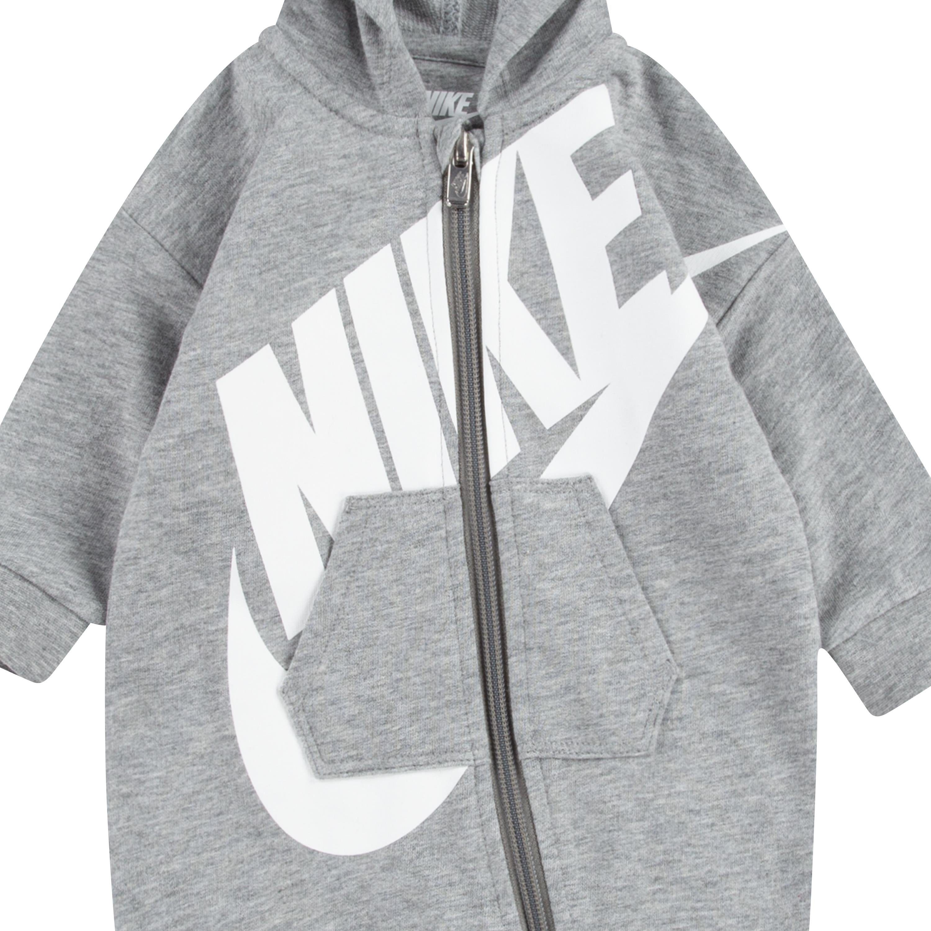 Nike Sportswear ALL COVERALL DAY NKN Strampler PLAY grau-weiß