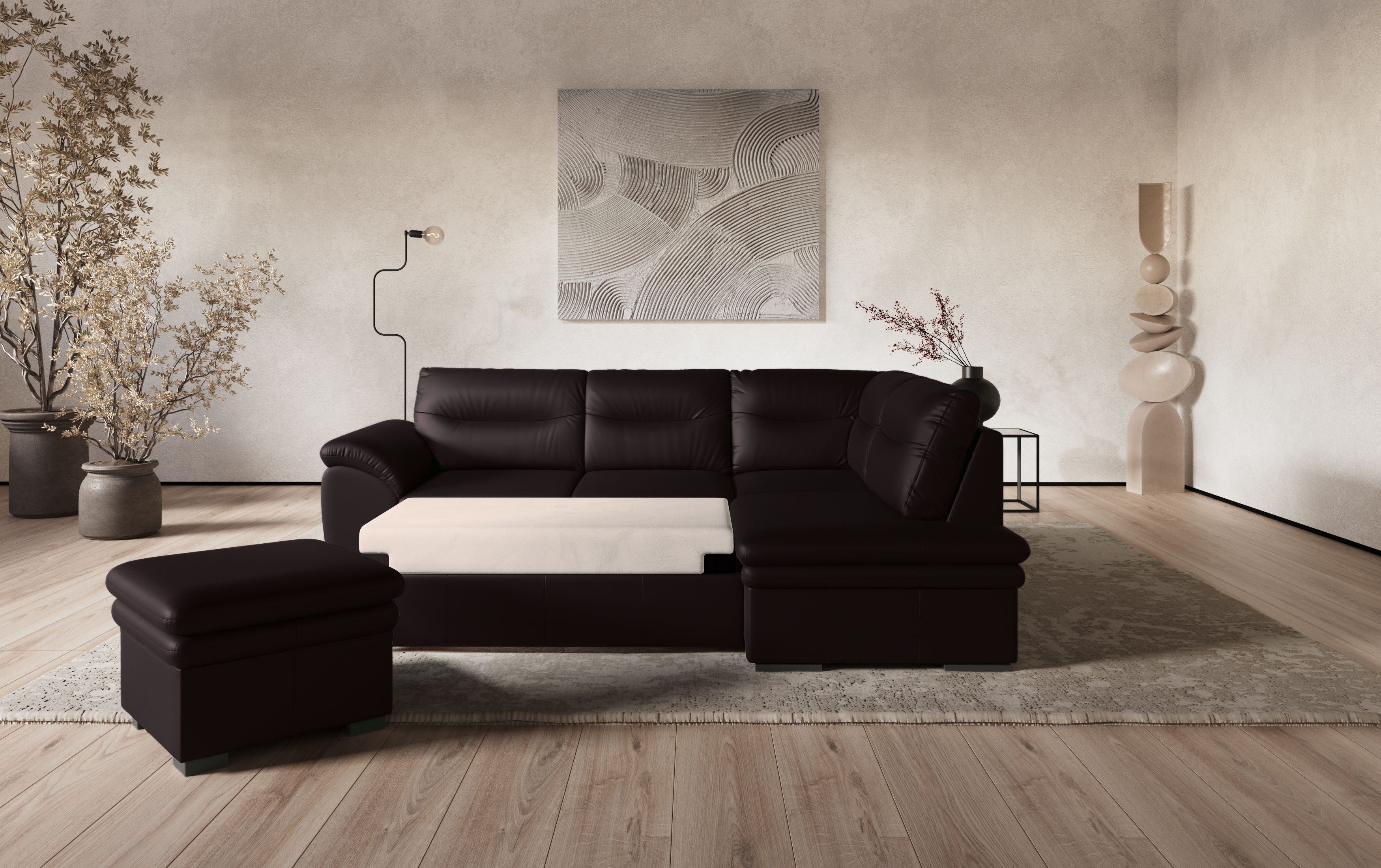 COTTA Hocker Leandra, Polstergarnitur, auch als Set erhältlich