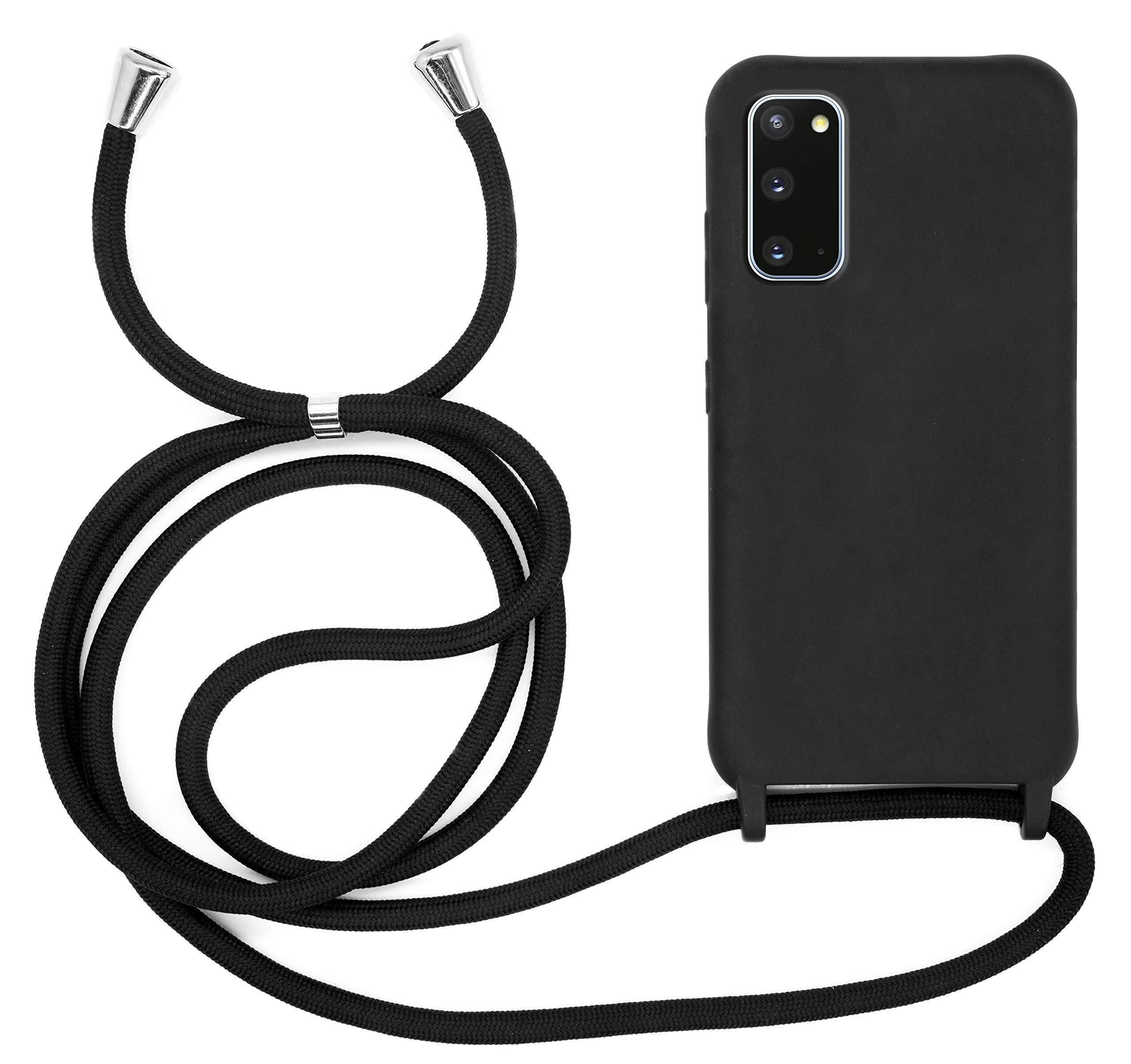 MyGadget Handyhülle Handykette für Samsung Galaxy S20, TPU Hülle mit Band mit Handyband zum Umhängen Kordel Case Schutzhülle