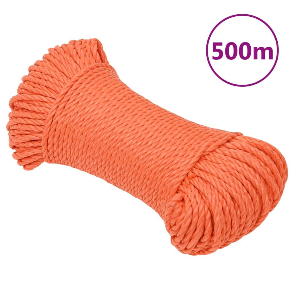 Thumbnail - vidaXL Seil, Arbeitsseil Orange 3 mm 500 m Polypropylen