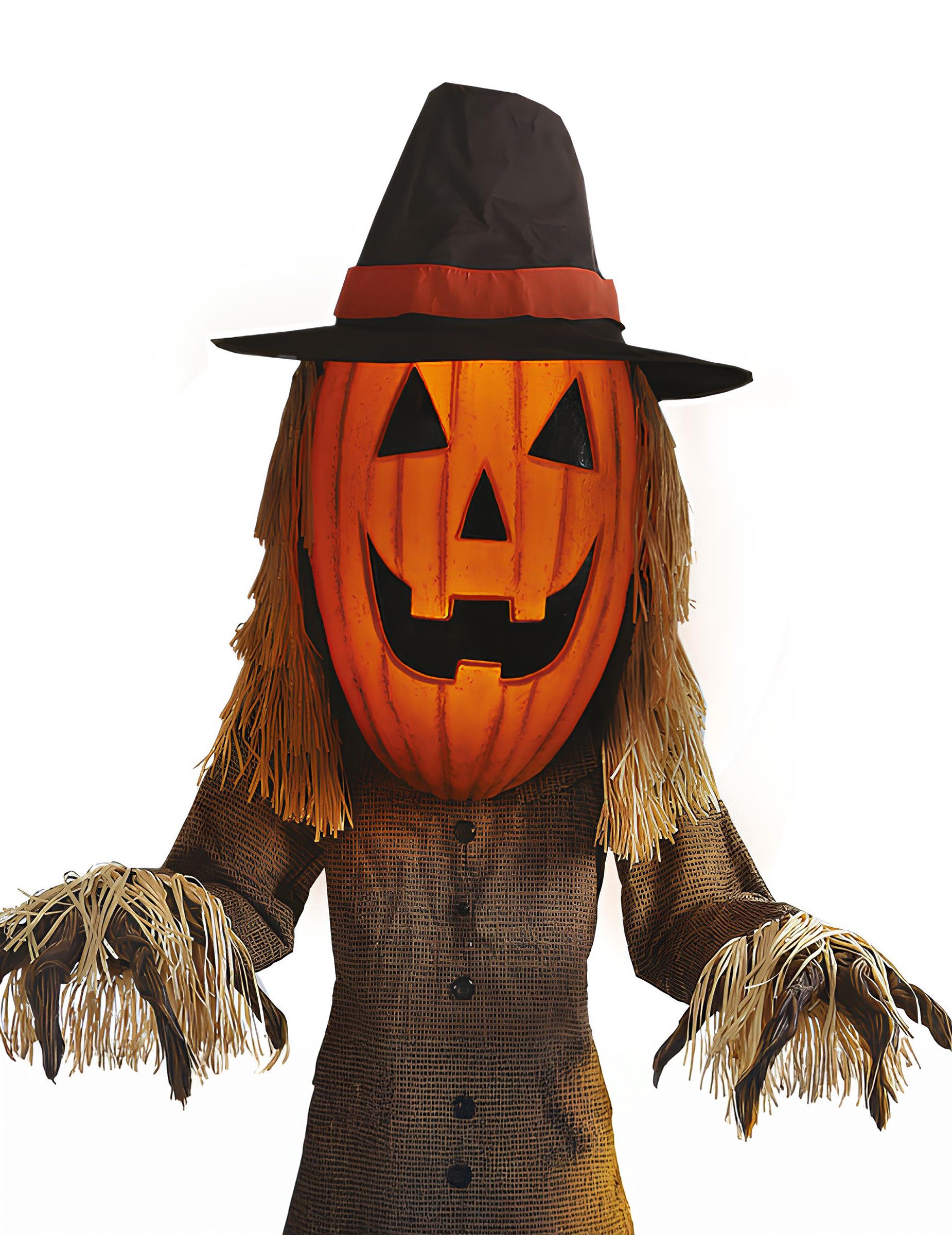 Riethmüller Monster-Kostüm Animatronic Kürbis Jack O`Lantern 182 cm mit Licht und Sound