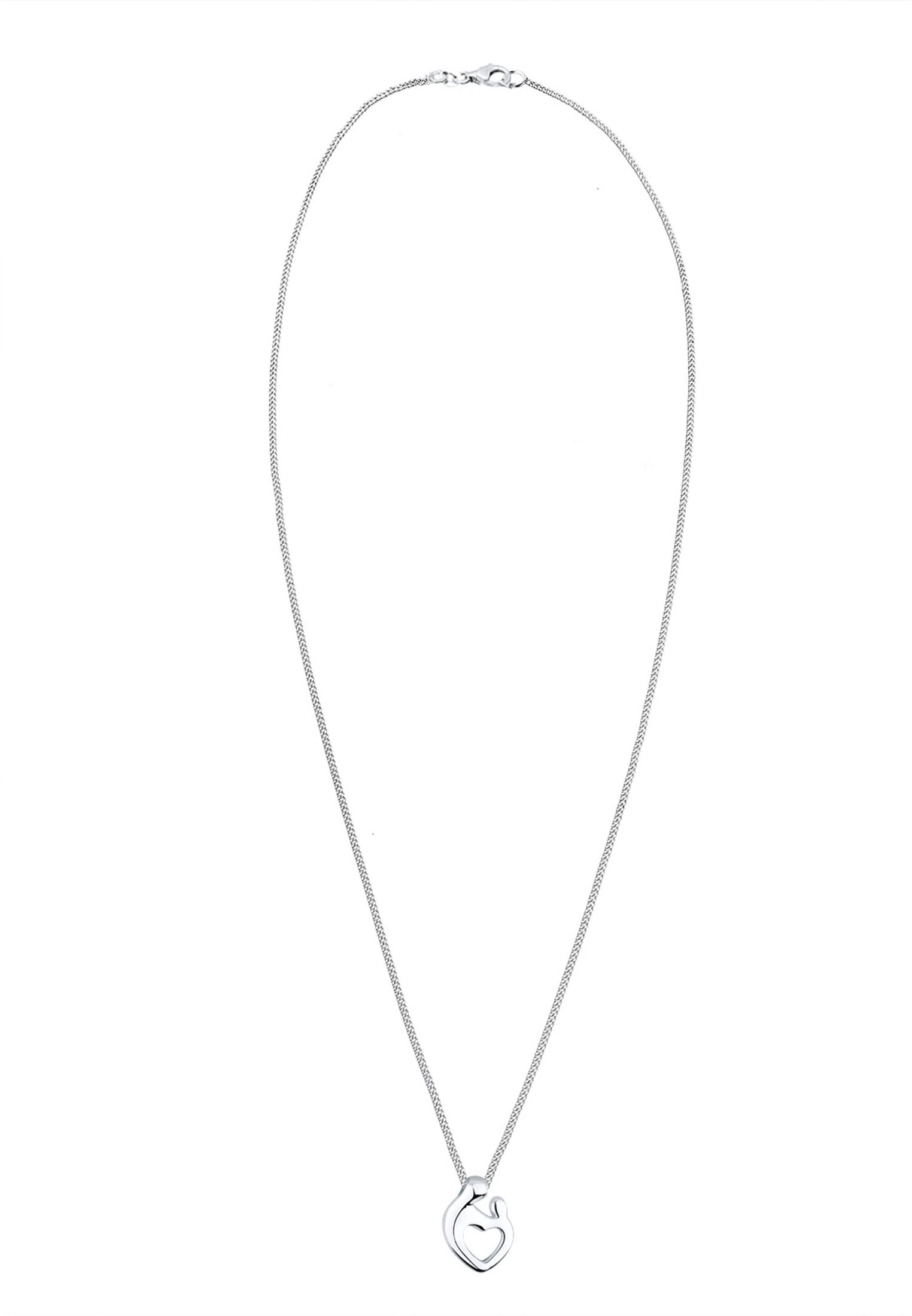 Elli Kette mit Anhänger Mutter & Kind Herz Schmuck Geschenk 925 Silber, Herz