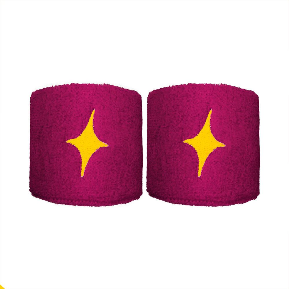 Starvie Schweißband 2 Wristbands - purple/yellow