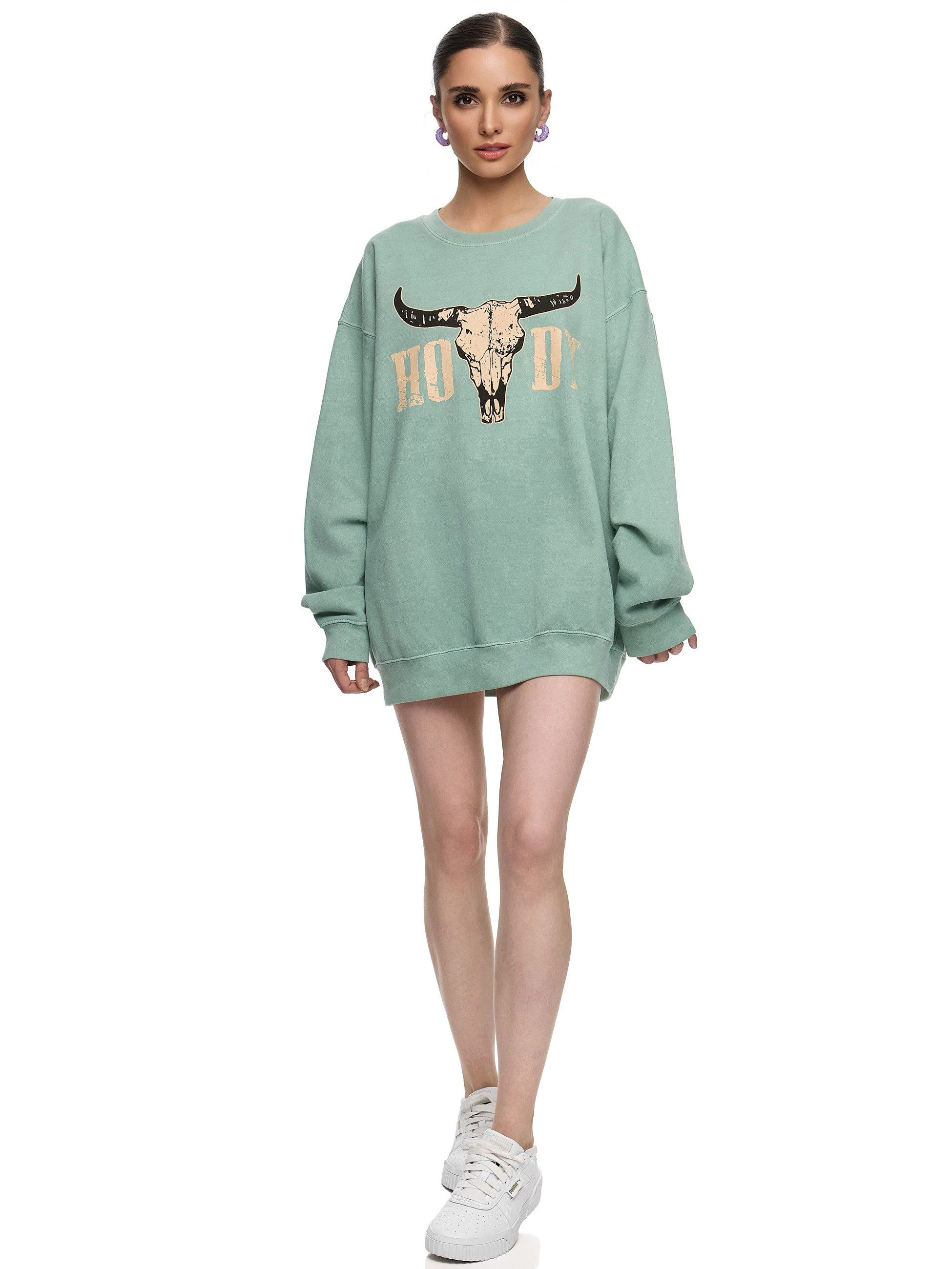 Worldclassca Sweatshirt Worldclassca Oversized Sweatshirt Print günstig online kaufen