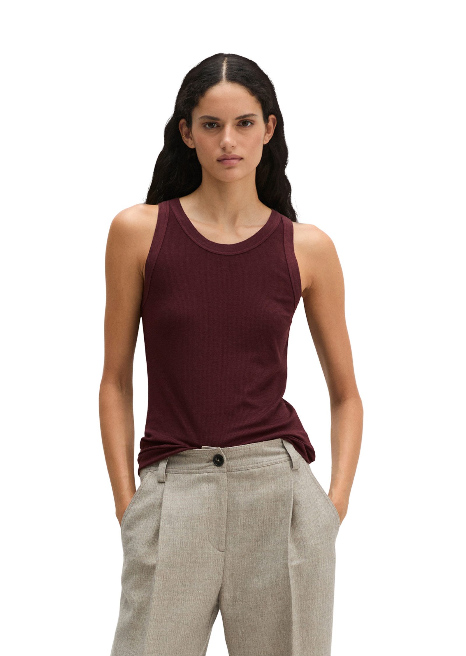 Marc O'Polo T-Shirt aus Lyocell-Bio-Baumwoll-Stretchjersey