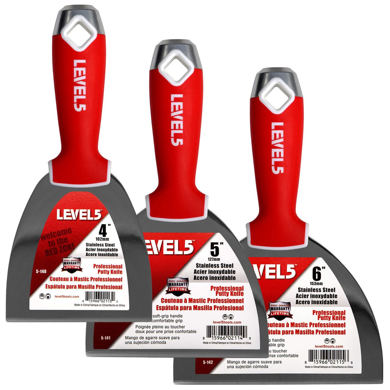 LEVEL5 Universalspachtel LEVEL5 Spachtel Set Edelstahl Stainless Steel 3-Pack 5-651