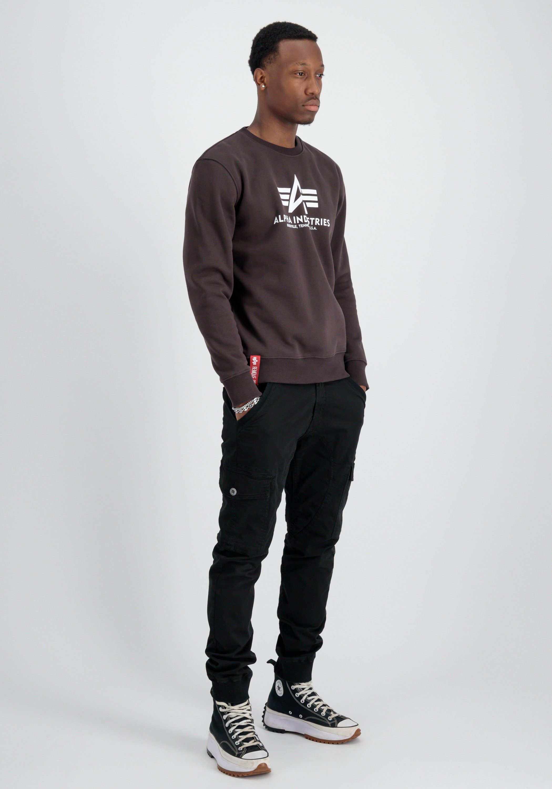 Alpha Industries Sweater Alpha Men - Basic Sweatshirts hunter brown Sweater Industries