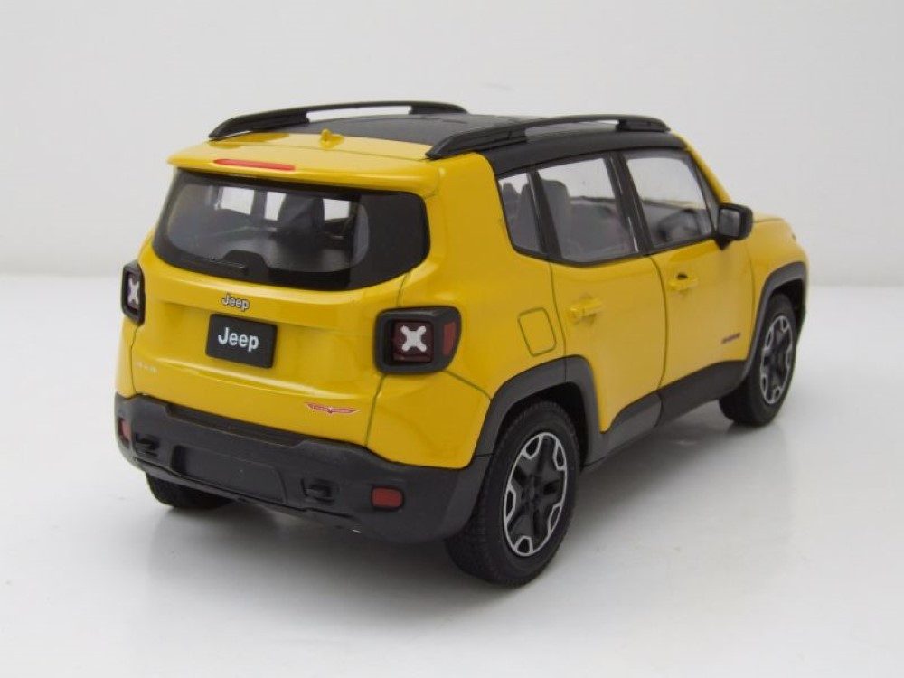 Welly Modellauto Jeep Renegade Trailhawk 2017 gelb, Maßstab 1:24