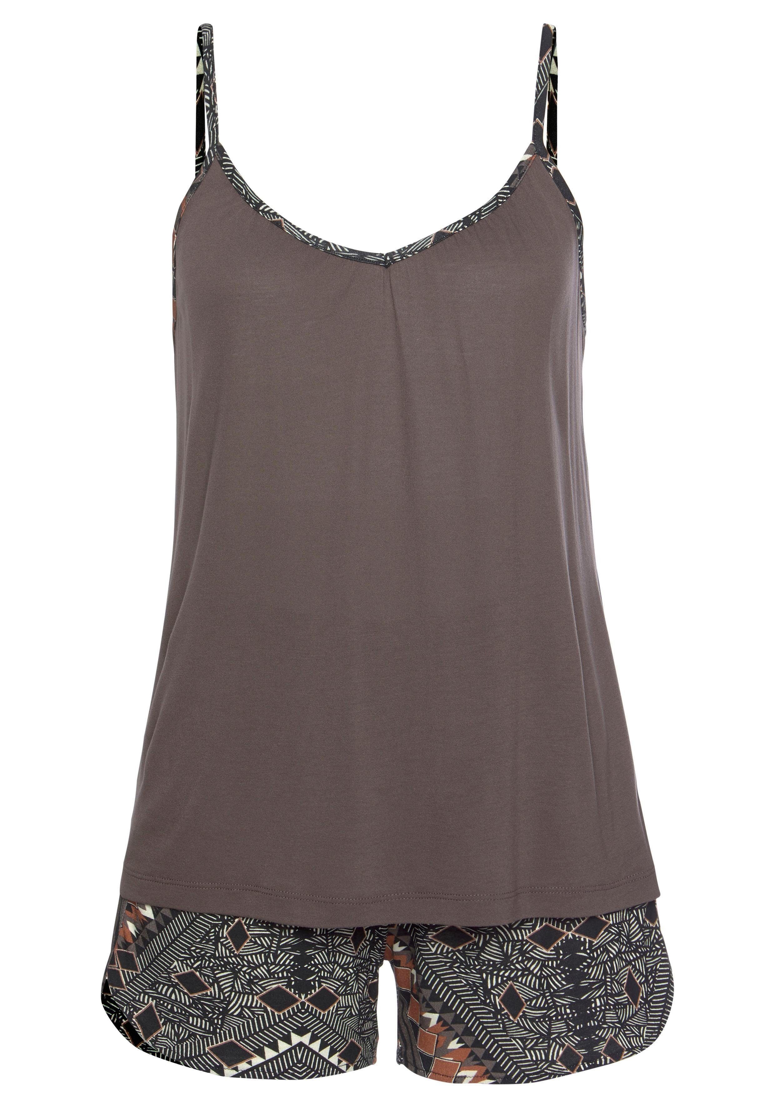 LASCANA Shorty (2 tlg) mit längenverstellbaren Spaghettiträgern günstig online kaufen