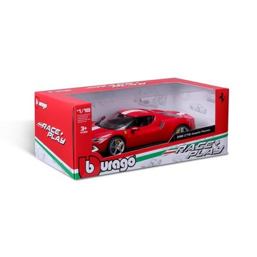 Bburago Modellauto Ferrari 296GTB Assetto Fiorano, Maßstab 1:18