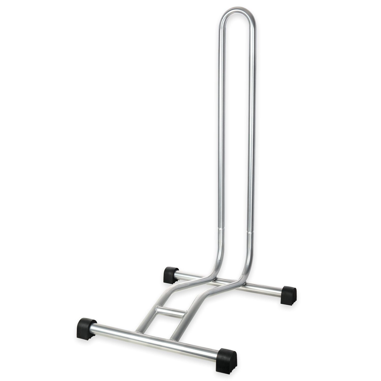 Fahrradständer Schramm® Fahrradständer in schwarz oder silber Bodenständer freistehend Radständer 38 x 42 x 75 cm Fahrradhalter